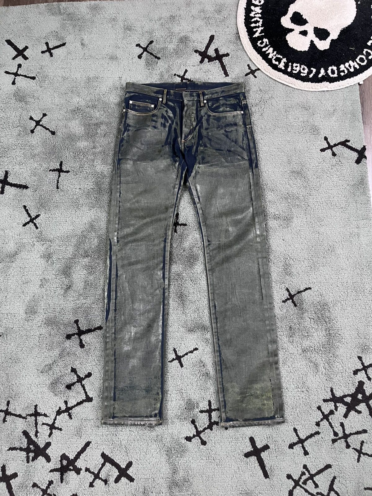 Dior Dior AW03 Green “Luster” Denim Size US 34 / EU 50 - 1 Thumbnail