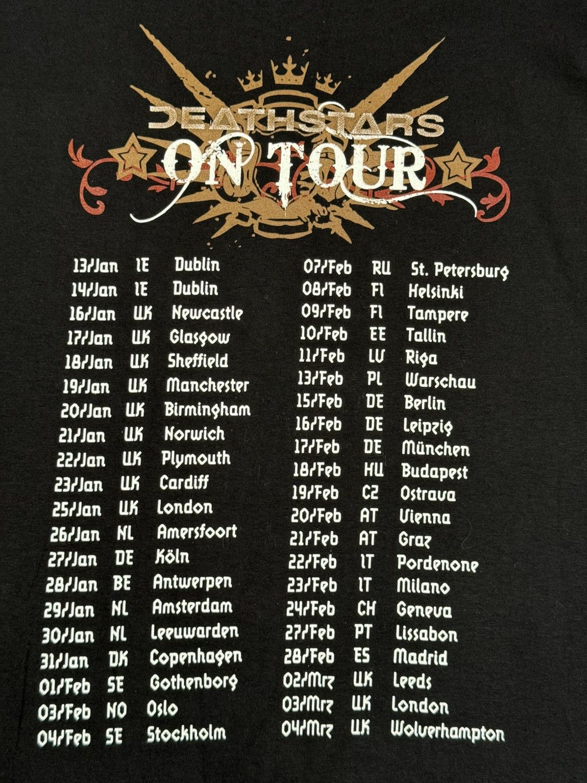 Band Tees Deathstars “Termination Bliss Tour” Tee 2008 Size US XL / EU 56 / 4 - 4 Thumbnail