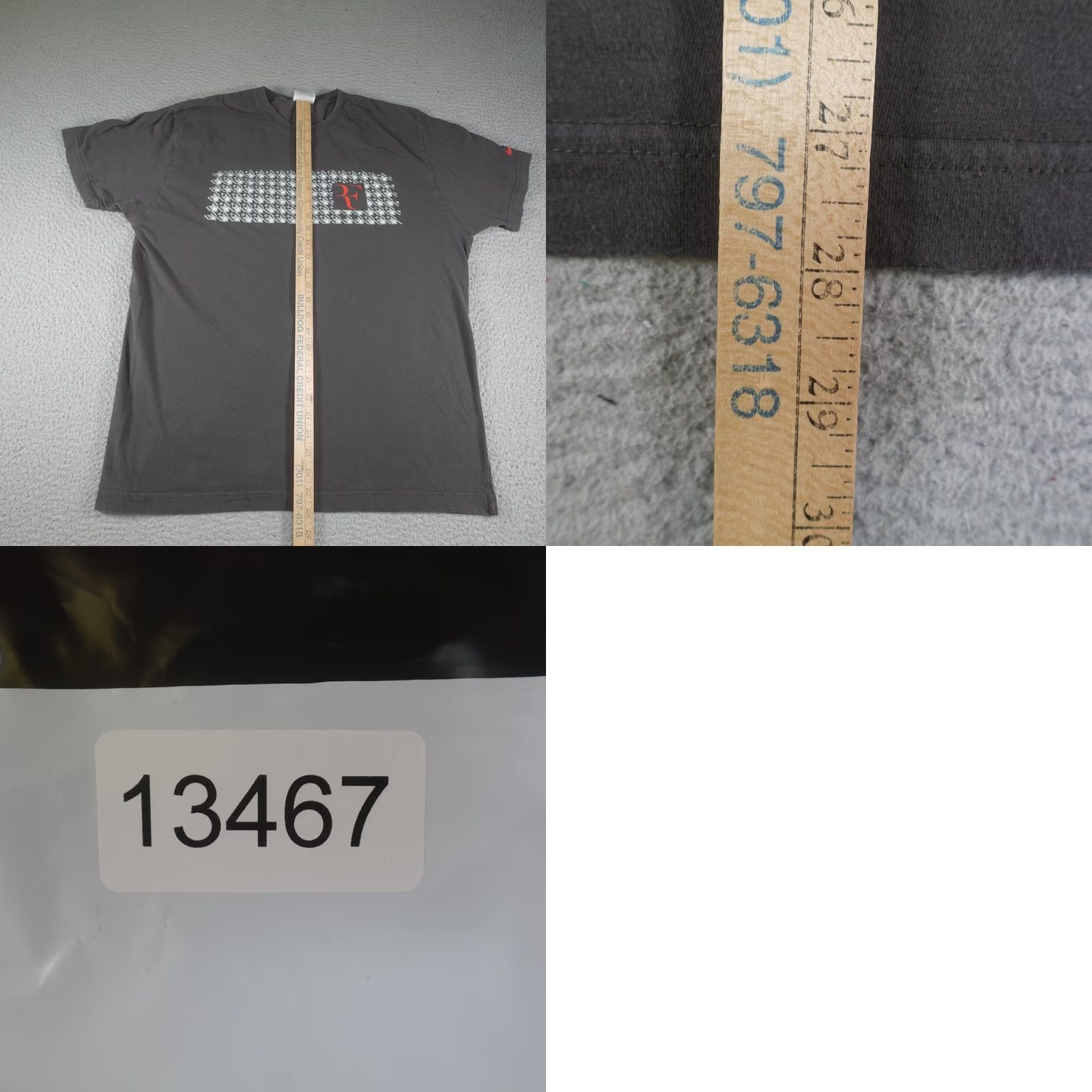 Nike Vintage Nike Roger Federer Shirt Mens XL Gray RF Logo Tennis NYC08 US Open Y2K Size US XL / EU 56 / 4 - 8 Thumbnail