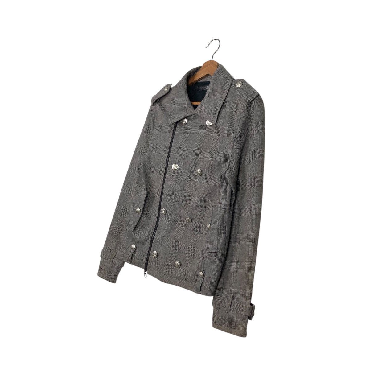 Japanese Brand 📌Cropped Biker Jacket Double Collar Pincponc Size US M / EU 48-50 / 2 - 3 Thumbnail