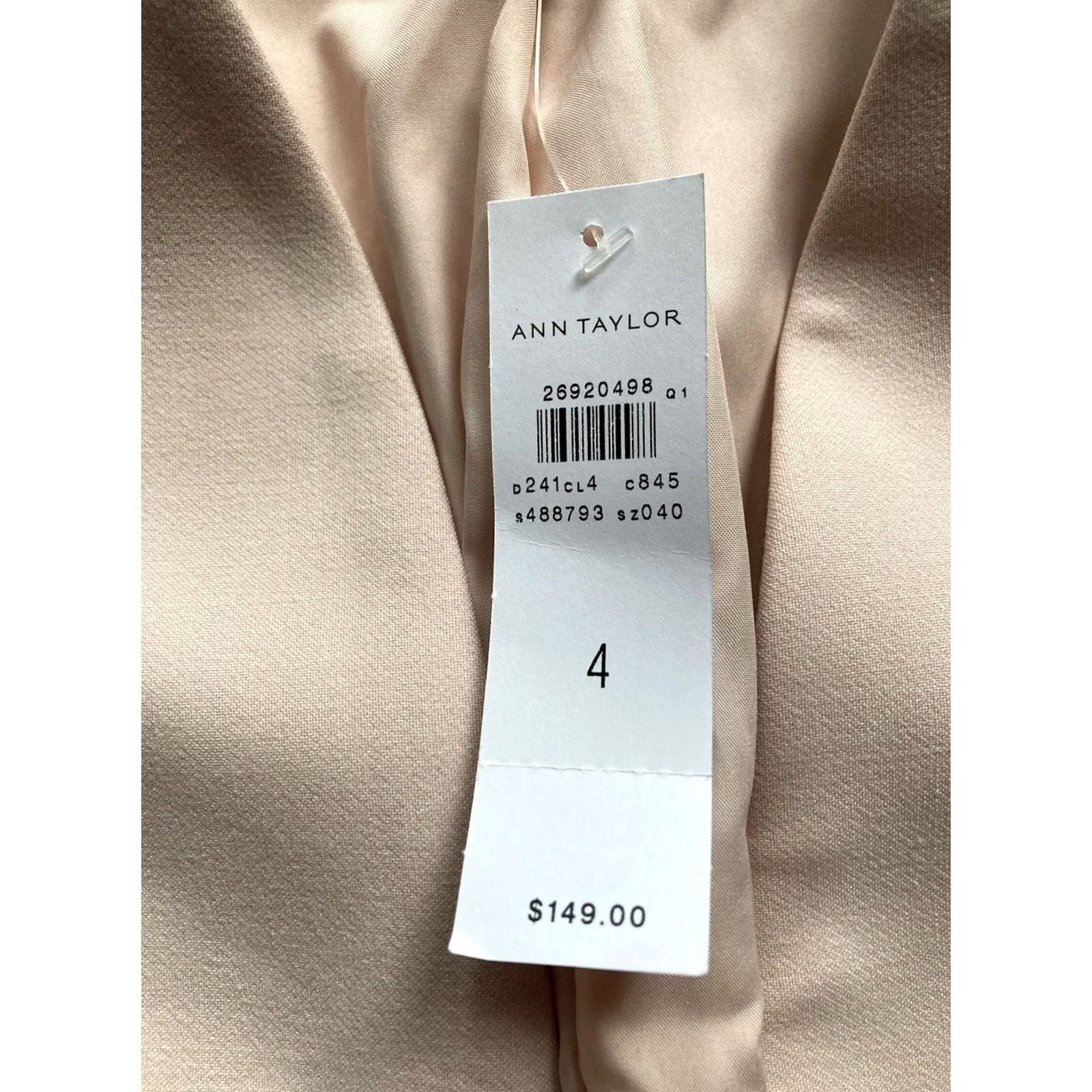 Ann Taylor Ann Taylor Jacket Womens Size 4 Pink Lined Regular Office Career Spring Fall Summer Winter Size S / US 4 / IT 40 - 6 Thumbnail