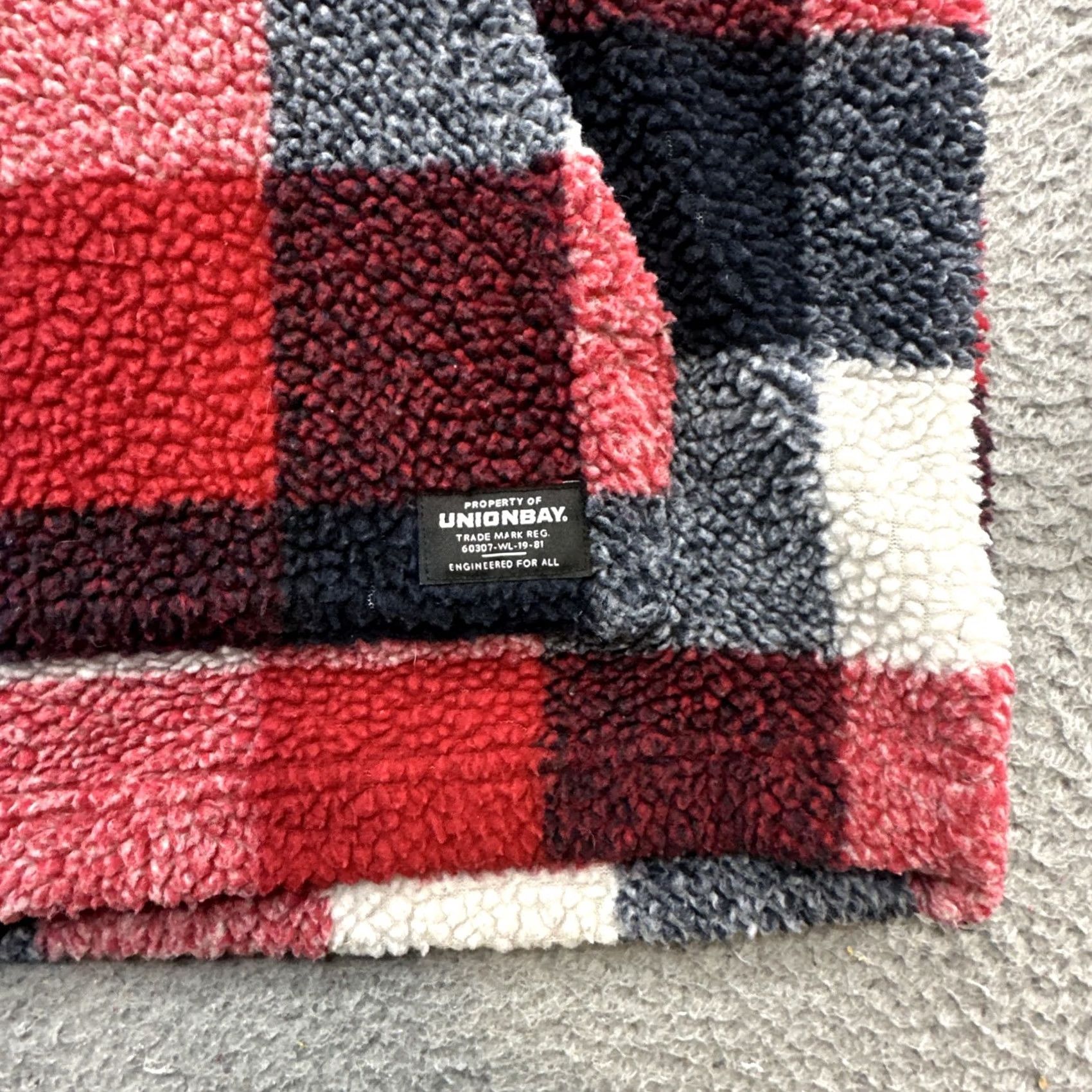 Vintage VINTAGE Union Bay Jacket Mens Large Fleece Buffalo Plaid 1/4 Zip Pullover Red Shirt windbreaker Size US L / EU 52-54 / 3 - 2 Thumbnail