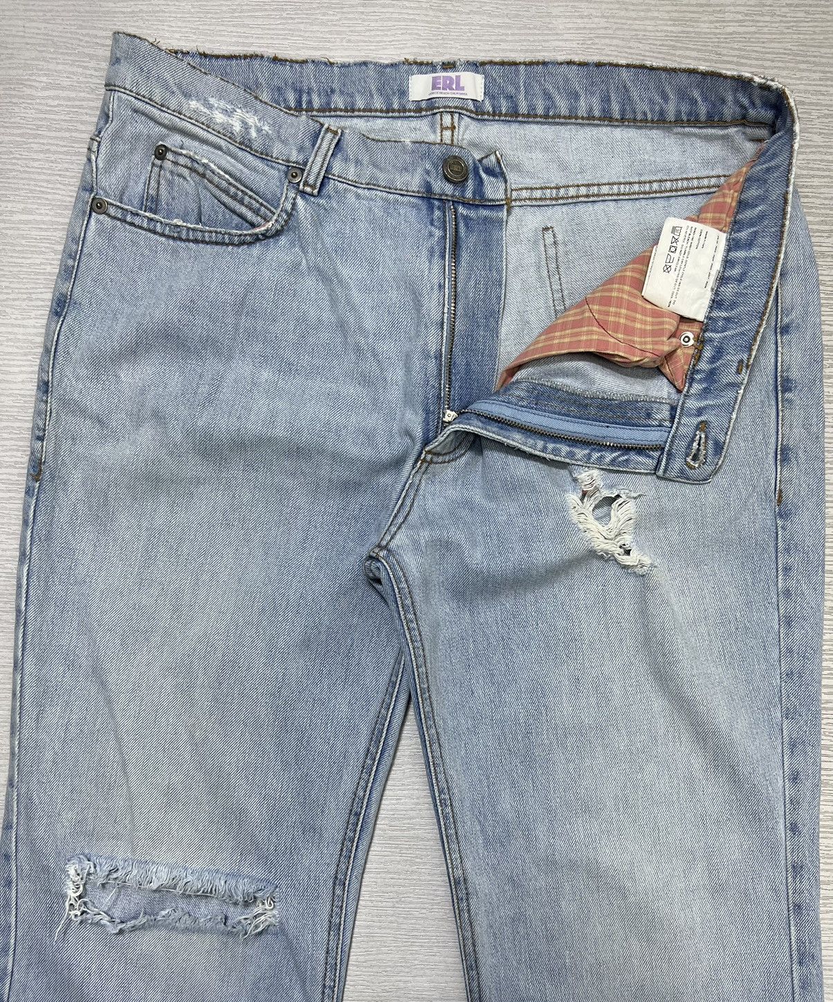 ERL ERL - Distressed Flared Denim Jeans Size US 34 / EU 50 - 3 Thumbnail