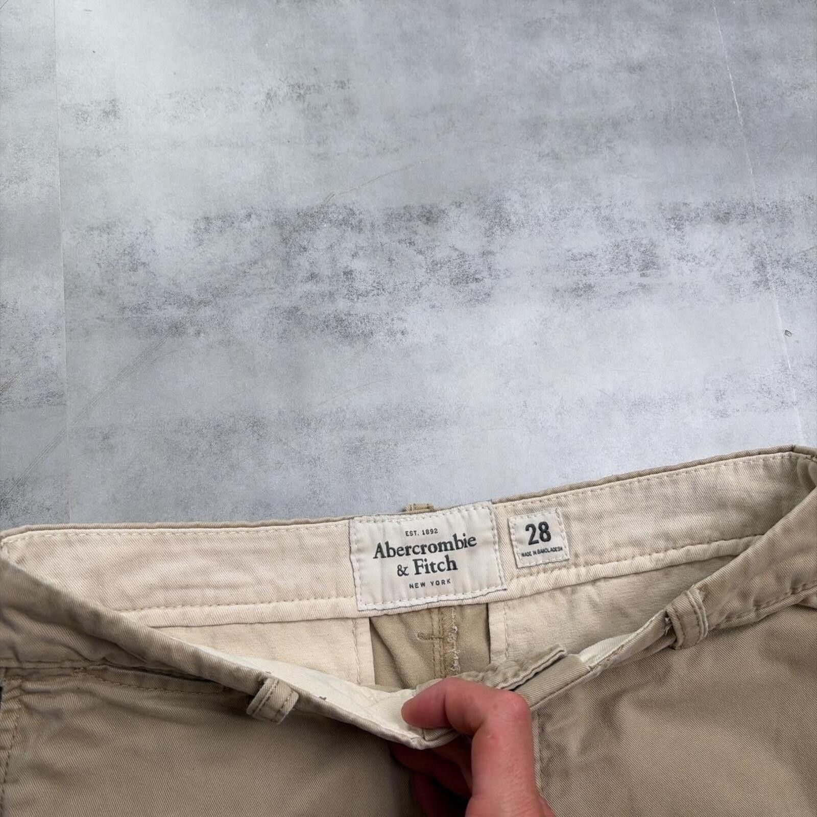 Abercrombie & Fitch Y2K Beige Abercrombie & Fitch Grunge Skater Shorts Size US 28 / EU 44 - 5 Thumbnail