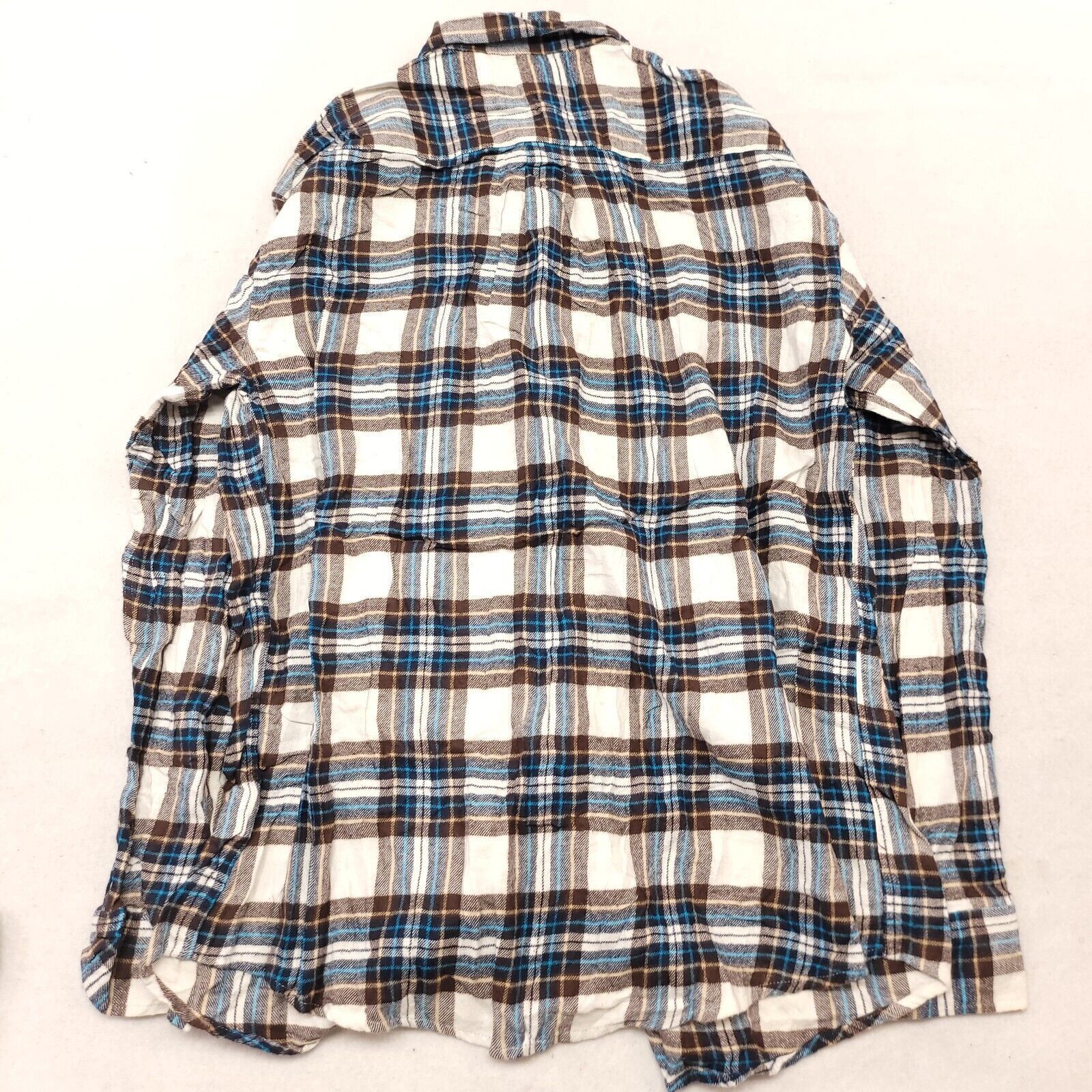 Croft & Barrow Croft & Barrow Tartan Flannel Button Shirt Mens Size L White Size US L / EU 52-54 / 3 - 10 Thumbnail