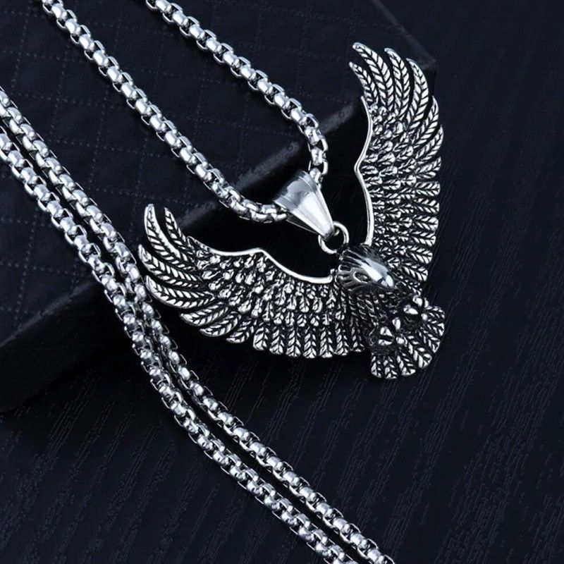 Vintage Retro Goth Eagle Necklace Size ONE SIZE - 2 Thumbnail