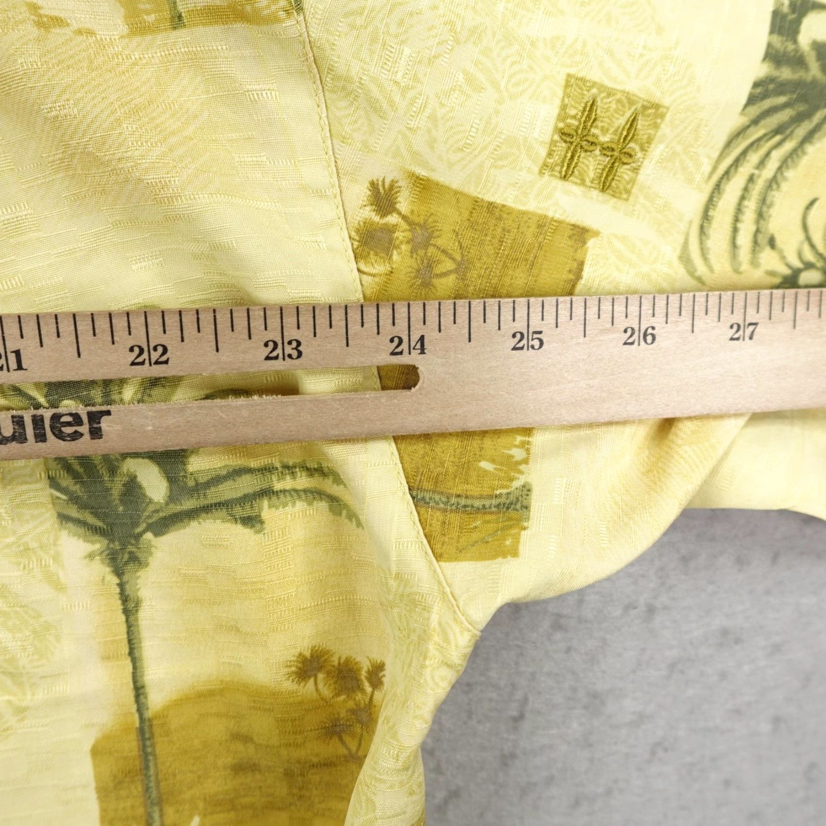 Tommy Bahama VINTAGE Tommy Bahama Shirt Mens XL Short Sleeve Button-Up Silk Yellow Palm Trees Beach Hawaiian 60s 70s Mens All-Over Print Size US XL / EU 56 / 4 - 7 Thumbnail