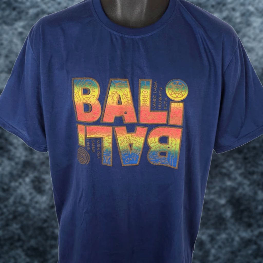 Vintage Bali T Shirt Mens Size Medium Blue Candi Dasa Uluwatu Travel Destination Tee Size US M / EU 48-50 / 2 - 1 Thumbnail