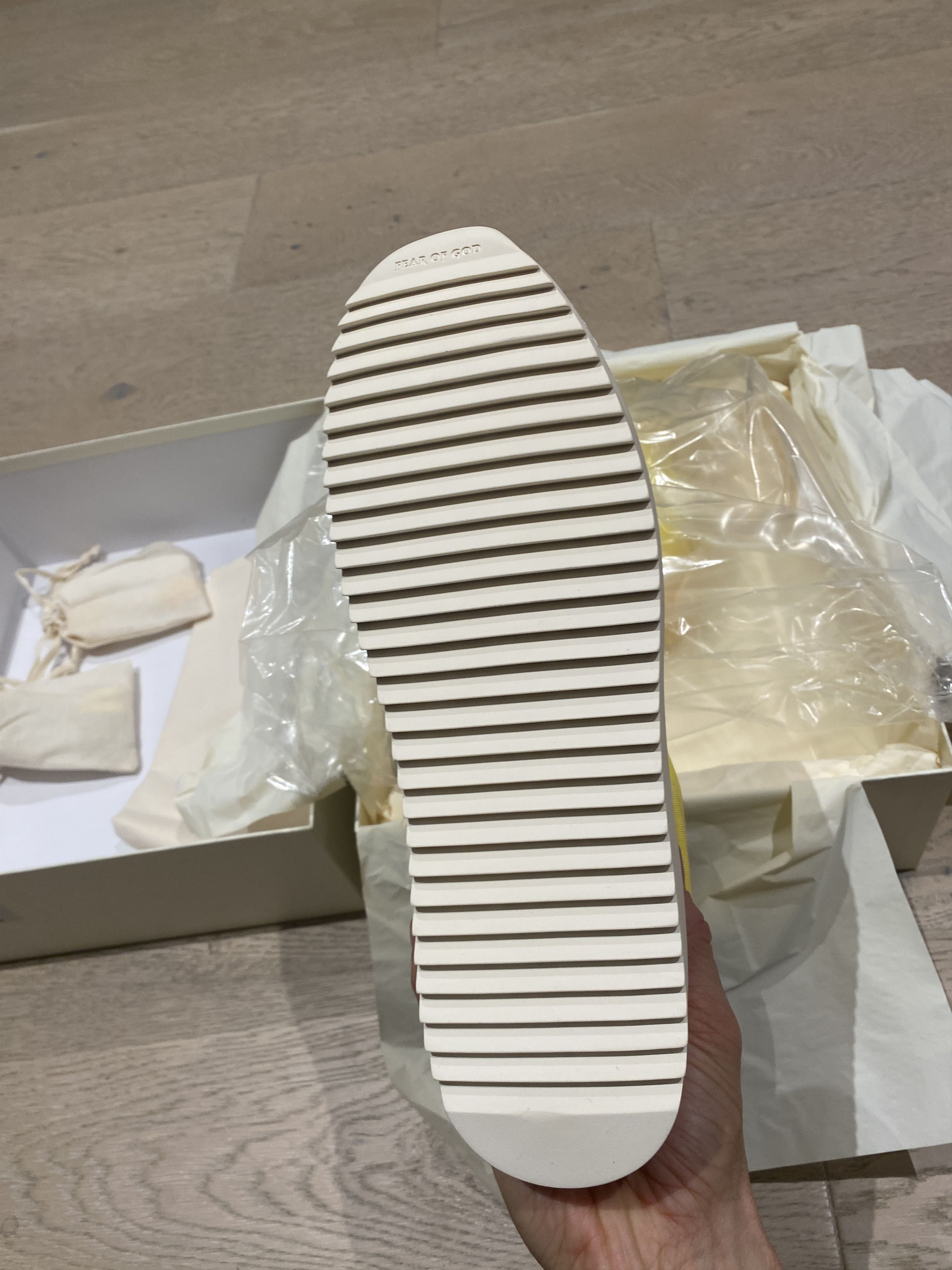 Fear of God $1195 FEAR OF GOD Yellow Nylon Military Sneaker High Top Size US 9 / EU 42 - 6 Thumbnail