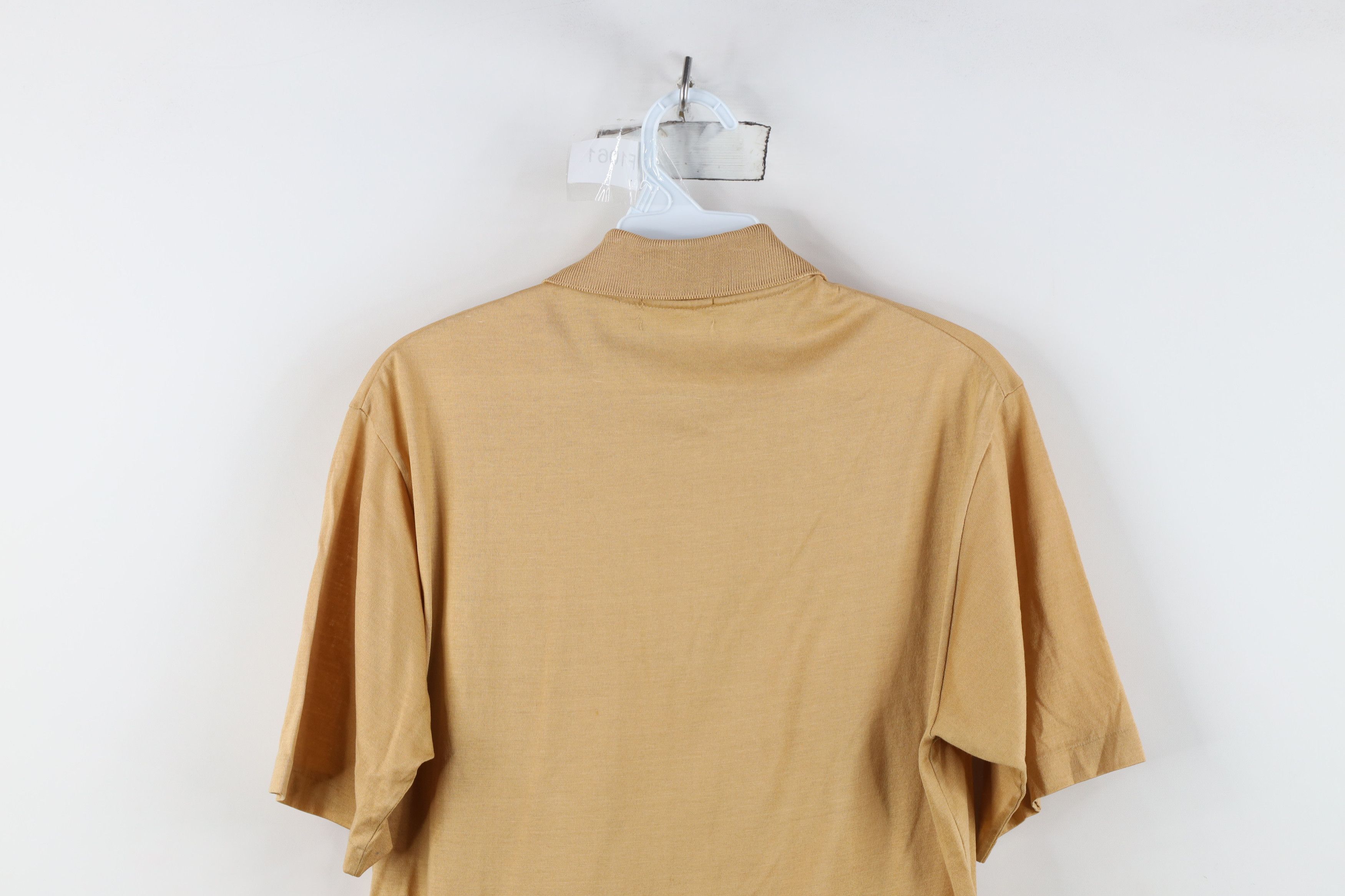 Vintage Vintage 50s 60s Ban Lon Knit Pocket Polo Shirt Beige USA Size US M / EU 48-50 / 2 - 14 Thumbnail