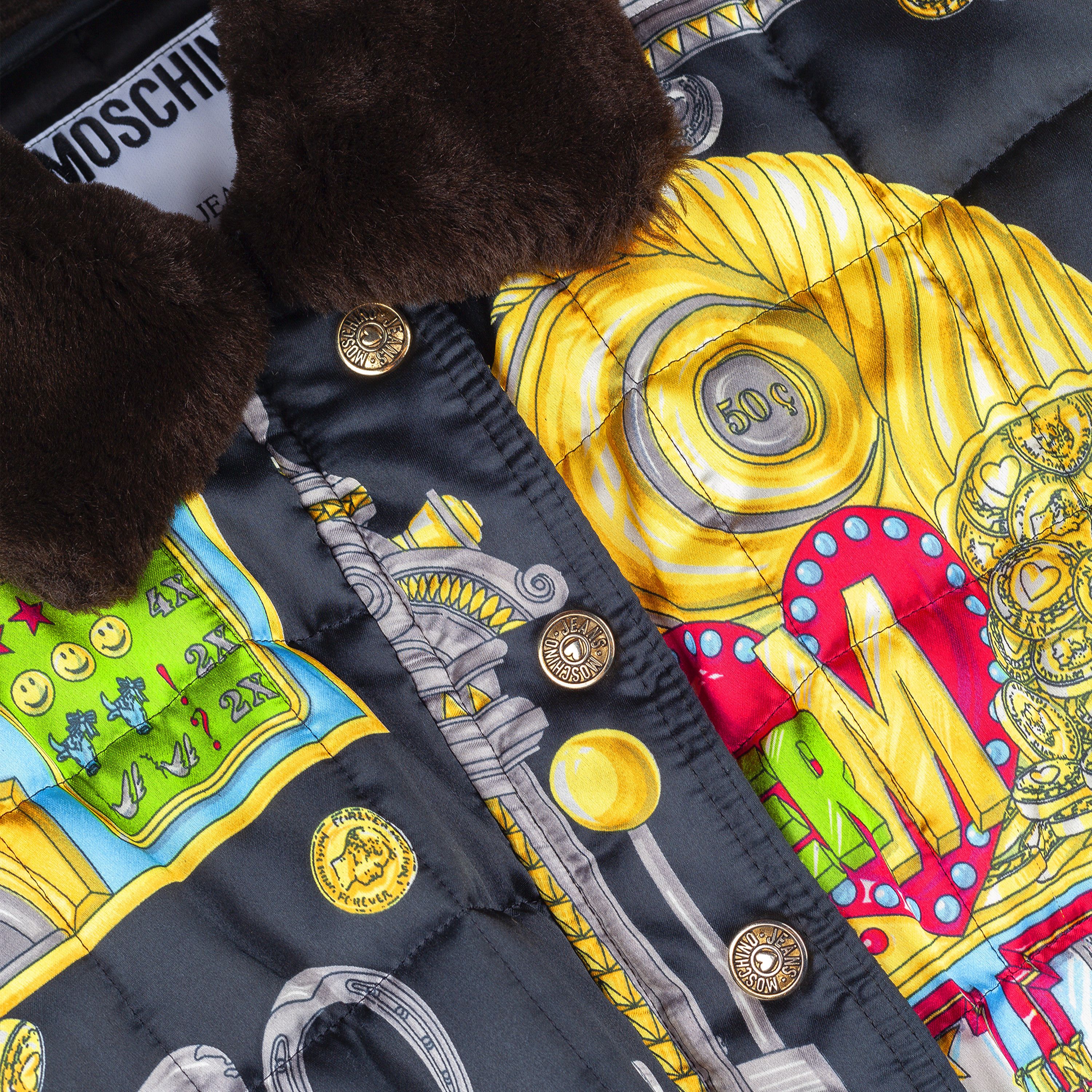 Boutique Moschino × Love Moschino × Moschino Moschino Jeans 1996 Slot Machine Vintage Bomber Jacket (M) Size M / US 6-8 / IT 42-44 - 5 Thumbnail