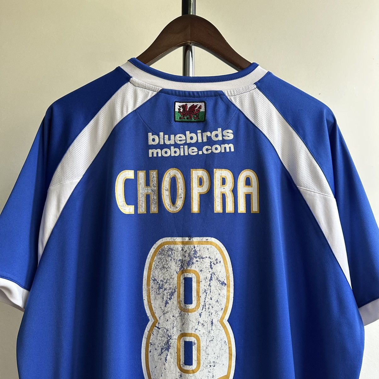 Joma Vintage Chopra #8 Cardiff City FC 2006/07 Soccer Jersey Joma Size US L / EU 52-54 / 3 - 4 Thumbnail