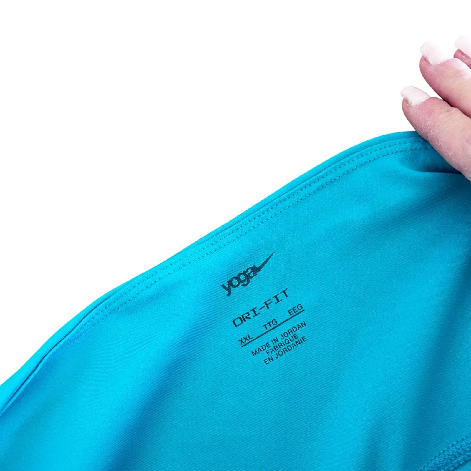 Nike Nike Dri Fit Yoga Teal Leggings Sz XXL Size 42" / US 20 - 3 Thumbnail
