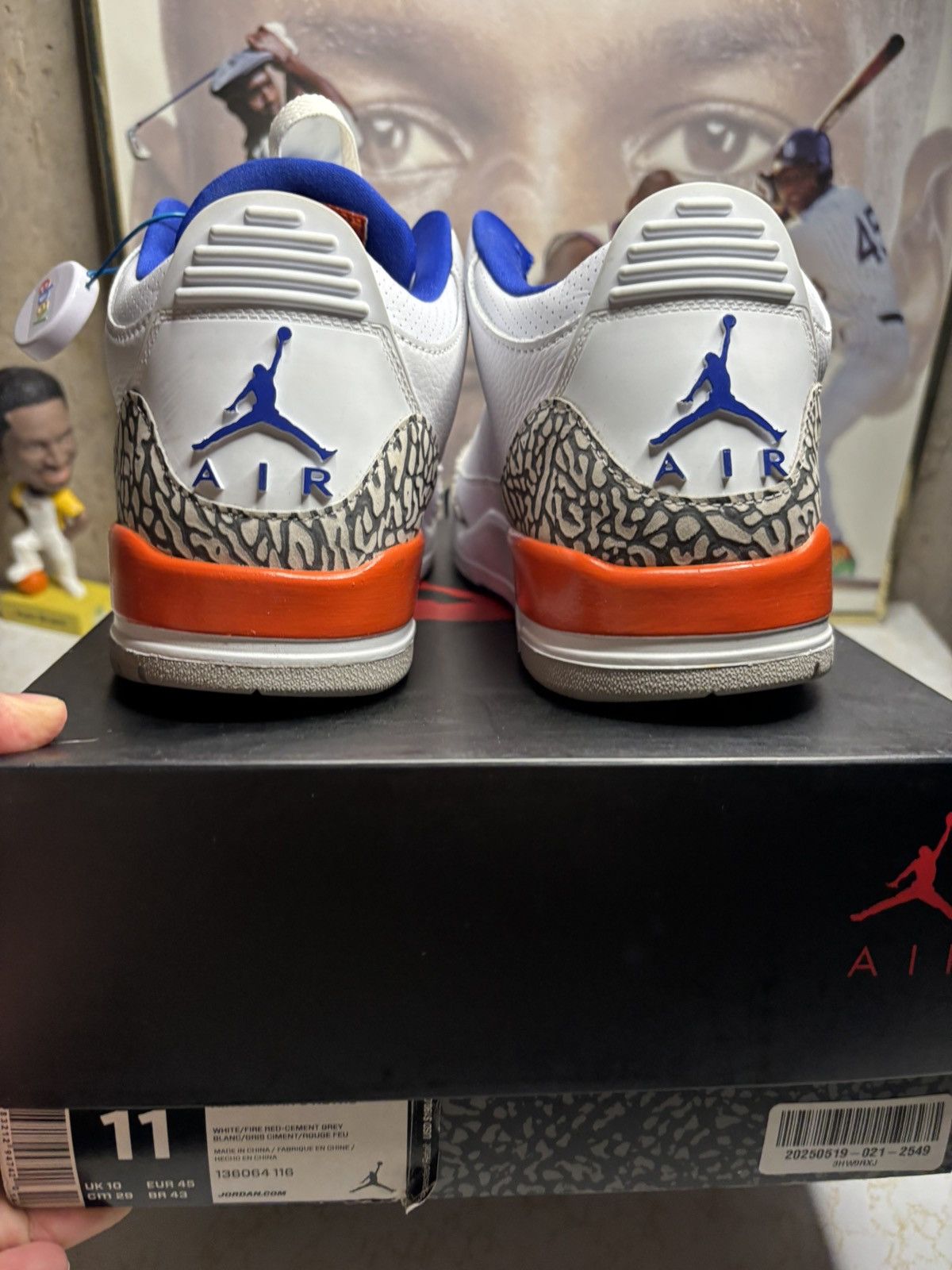 Jordan Brand Air Jordan 3 Retro Knicks Size US 11 / EU 44 - 7 Thumbnail