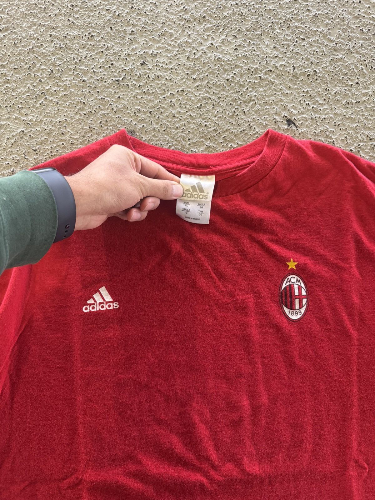 Adidas 2000S AC MILAN ADIDAS SOCCER FUTBOL T SHIRT XL ITALY Size US XL / EU 56 / 4 - 2 Thumbnail