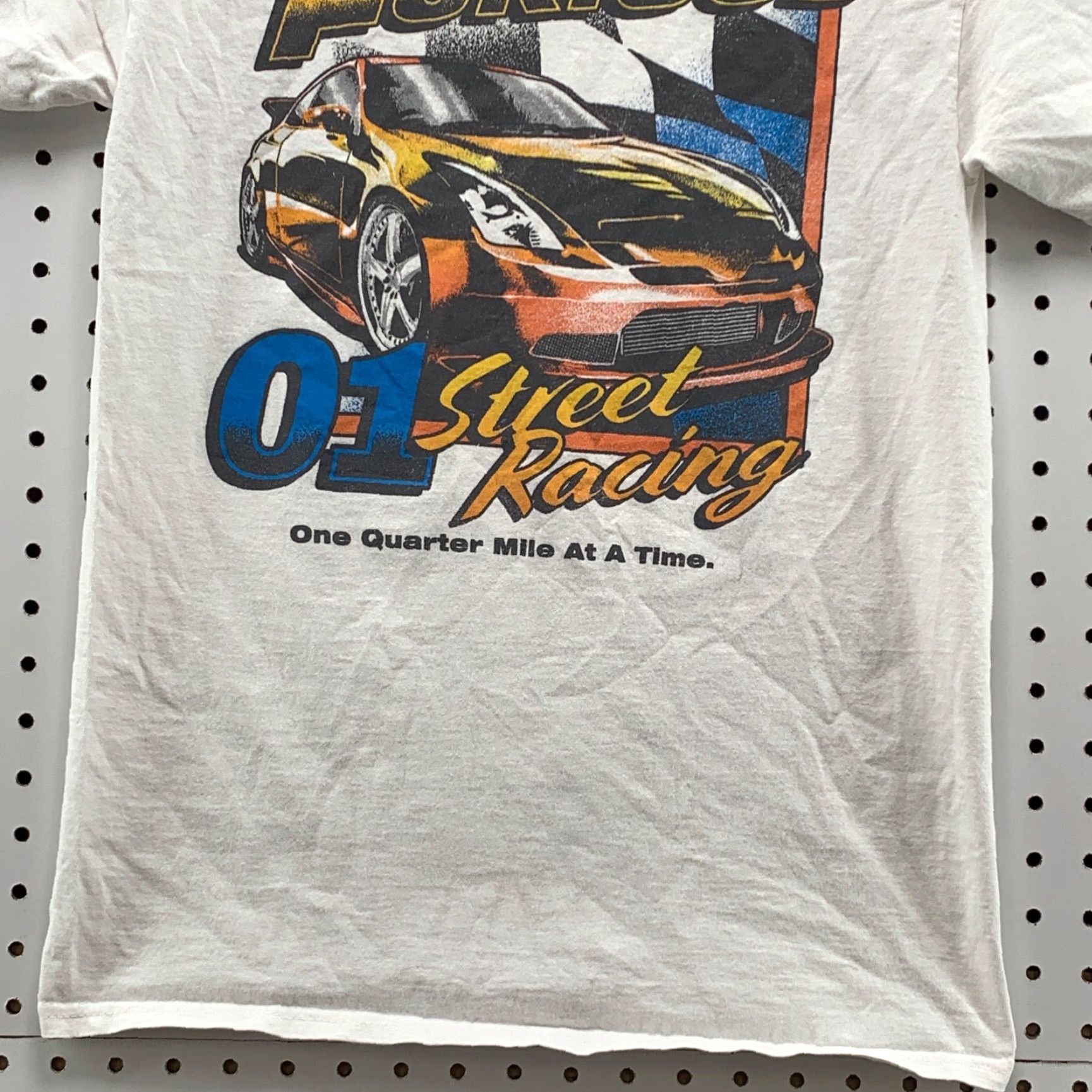 Vintage VINTAGE Fast & Furious T-Shirt Small Street Racing One Quarter Mile At A Time Graphic White Cotton Mens Size US S / EU 44-46 / 1 - 7 Thumbnail