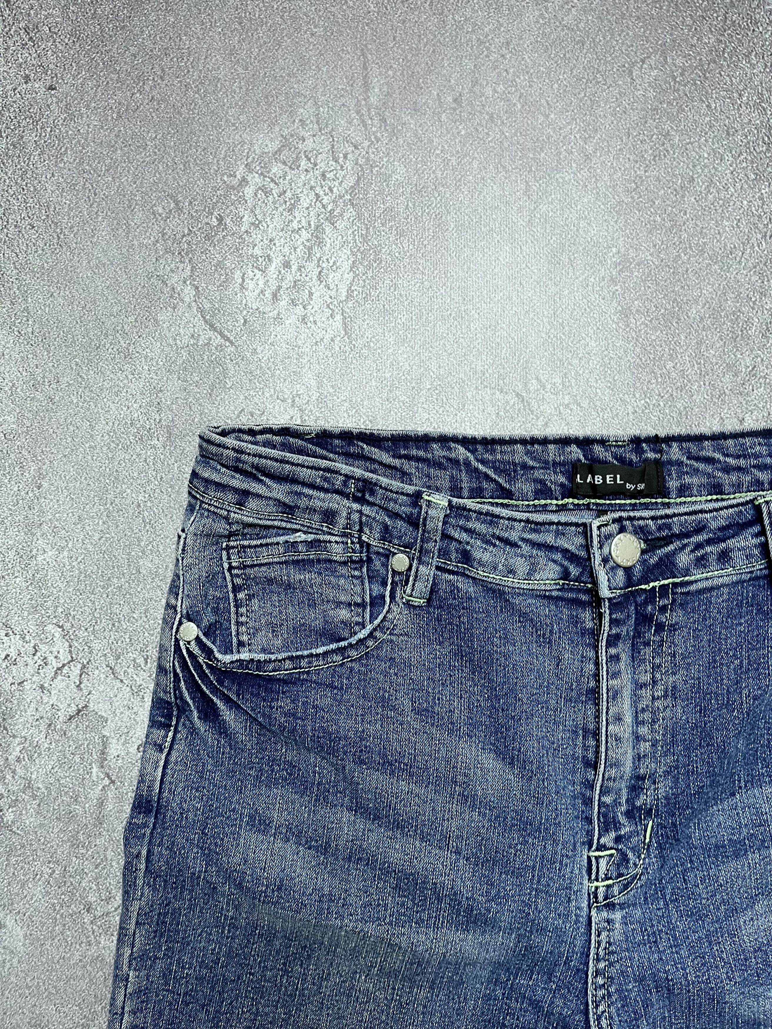Vintage Vintage Bootcut Flared Jeans Big Logo Womens 16/31 Size 31" - 8 Thumbnail