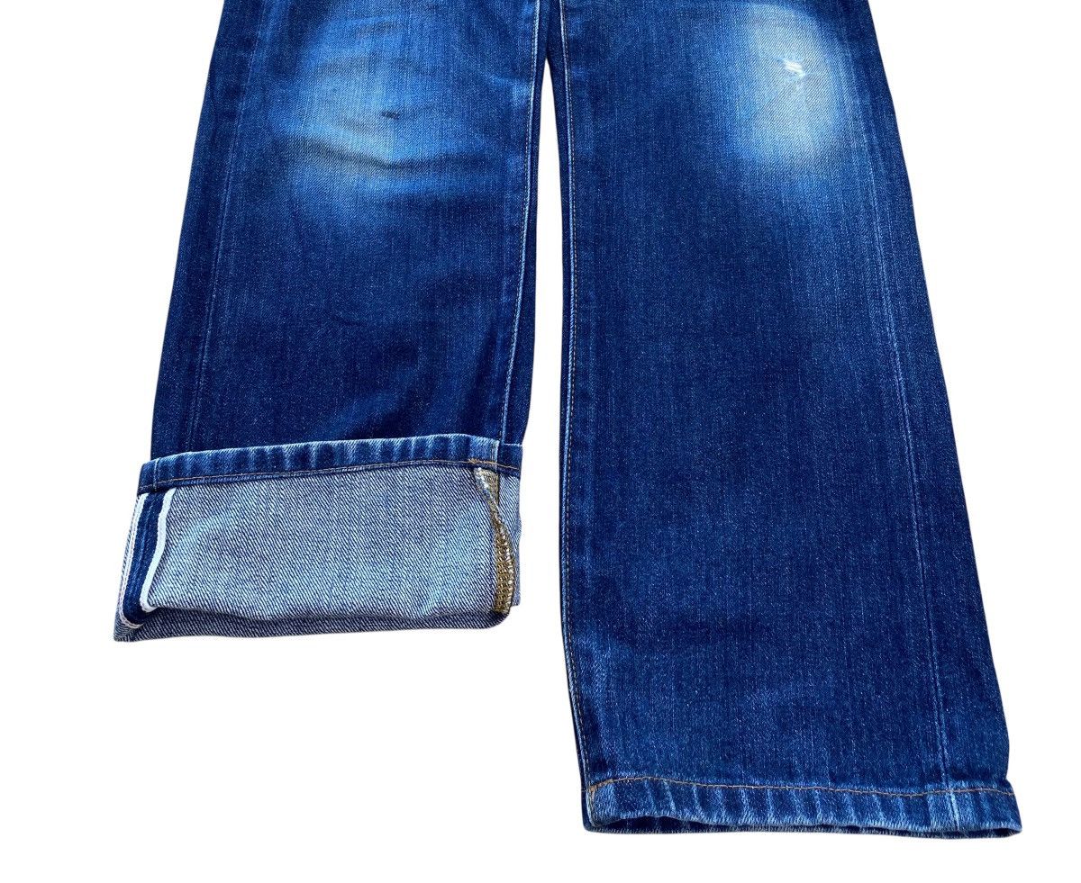 Uniqlo Uniqlo X Selvedge Blue Wash Knee Style Straight Leg Jeans Size US 32 / EU 48 - 5 Thumbnail