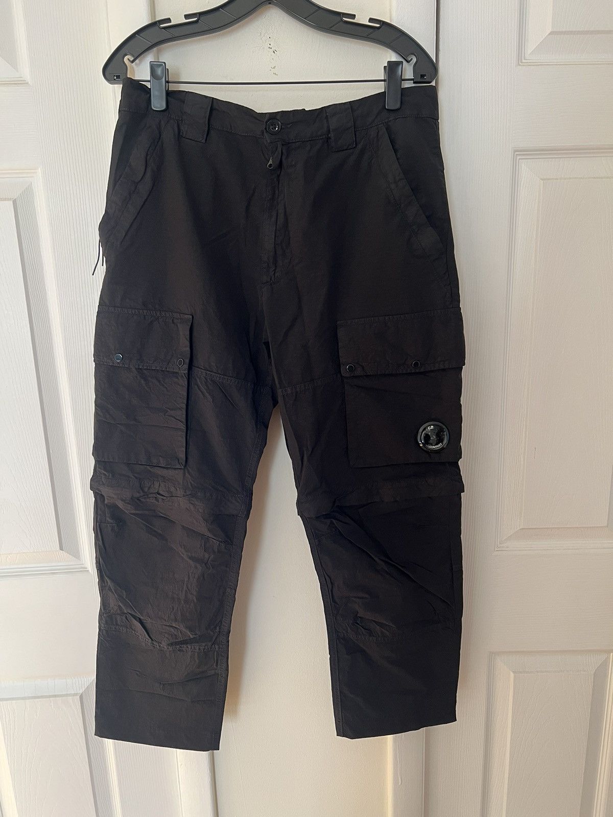 image of C P Company C.p Company Cargo Pants in Black, Men's (Size 33)