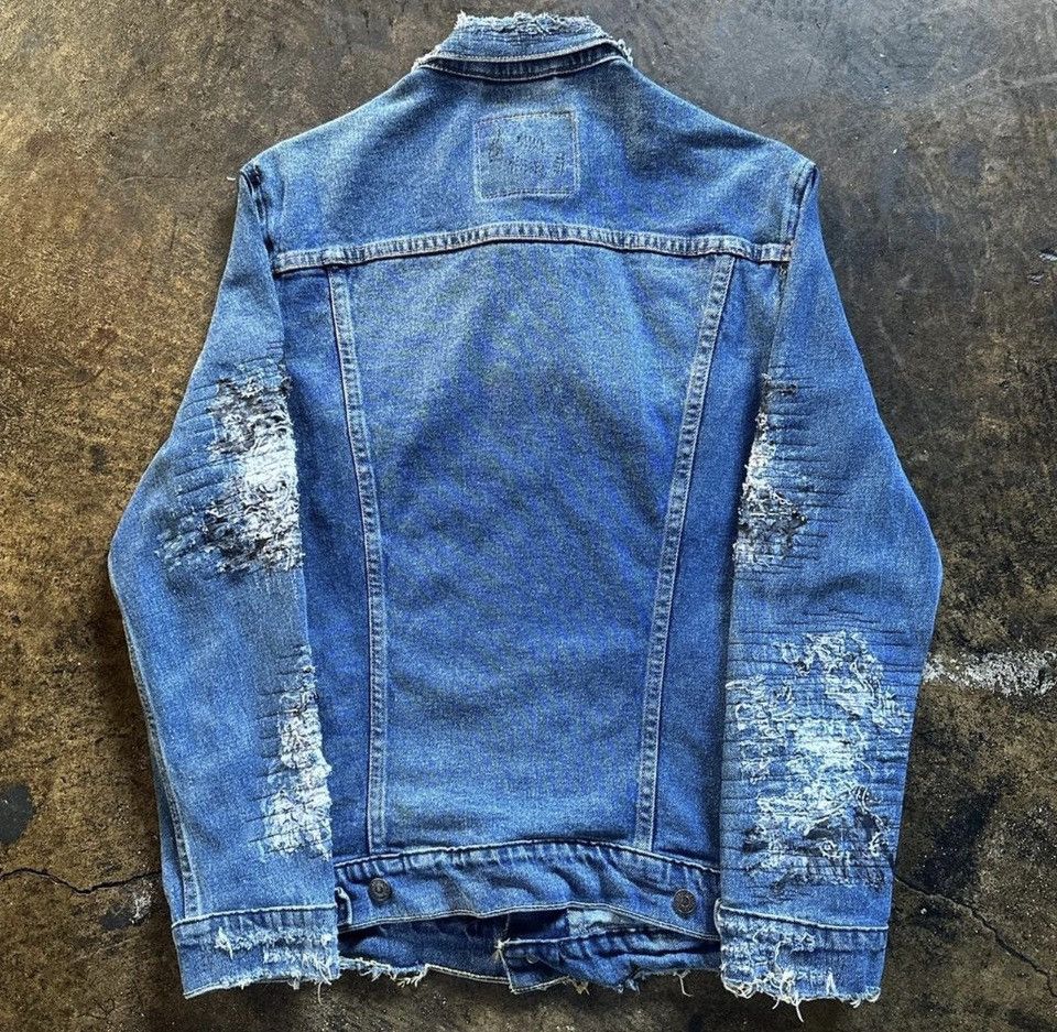 Levi's BORO Vintage Denim Jacket Size US M / EU 48-50 / 2 - 2 Thumbnail