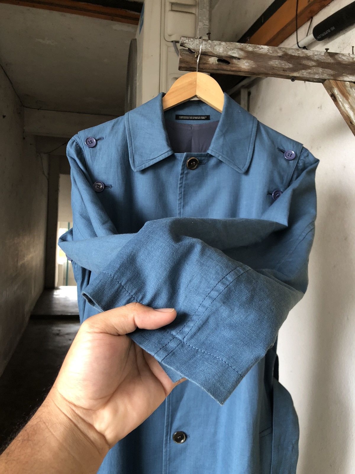 Yohji Yamamoto Vintage Yohji Yamamoto 2 in 1 Long Coat Size US S / EU 44-46 / 1 - 12 Thumbnail