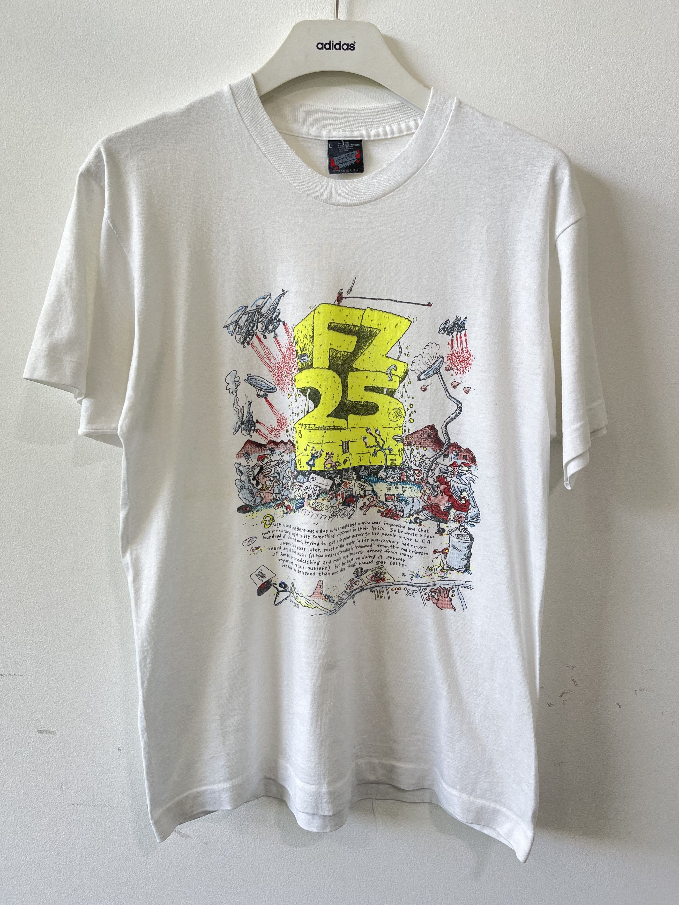 Band Tees × Vintage frank zappa 90s vintage t shirt Twenty-five years later Size US M / EU 48-50 / 2 - 2 Thumbnail