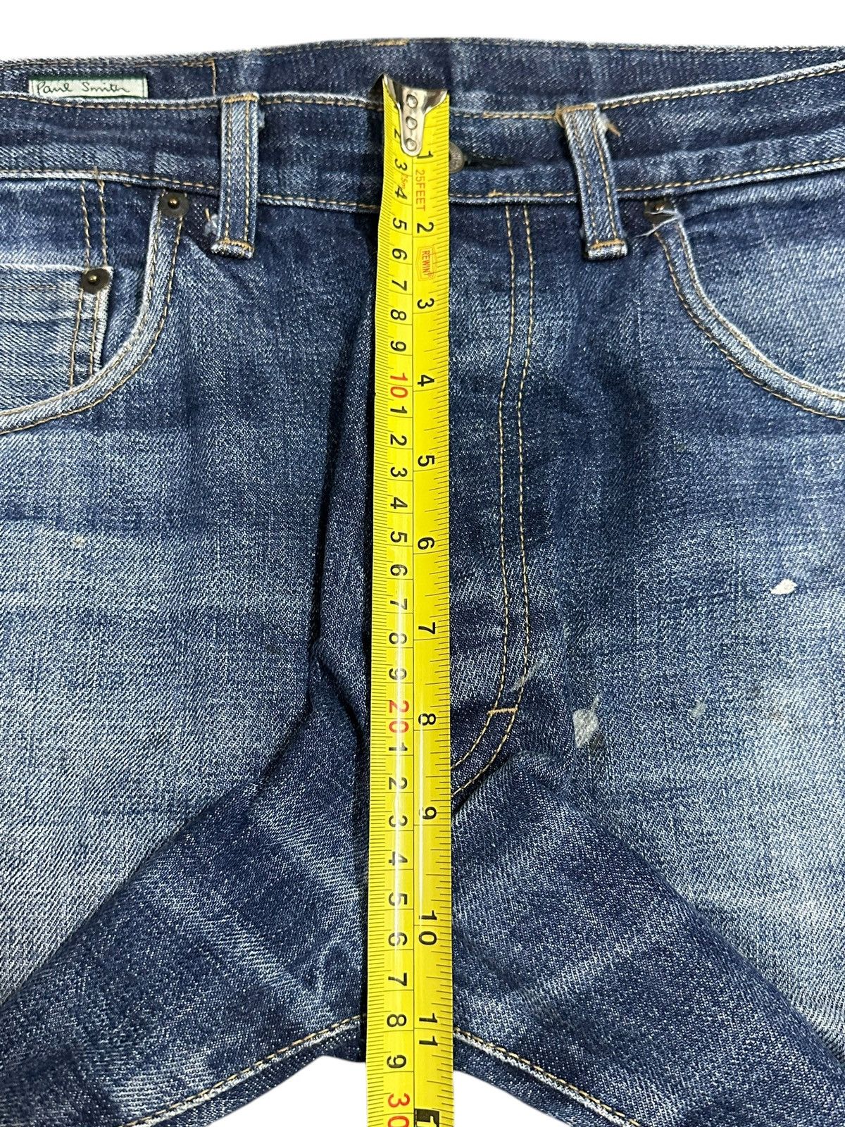 Japanese Brand Vintage Paul Smith Selvedge Faded Mud Wash Style Jeans Size US 31 - 19 Thumbnail