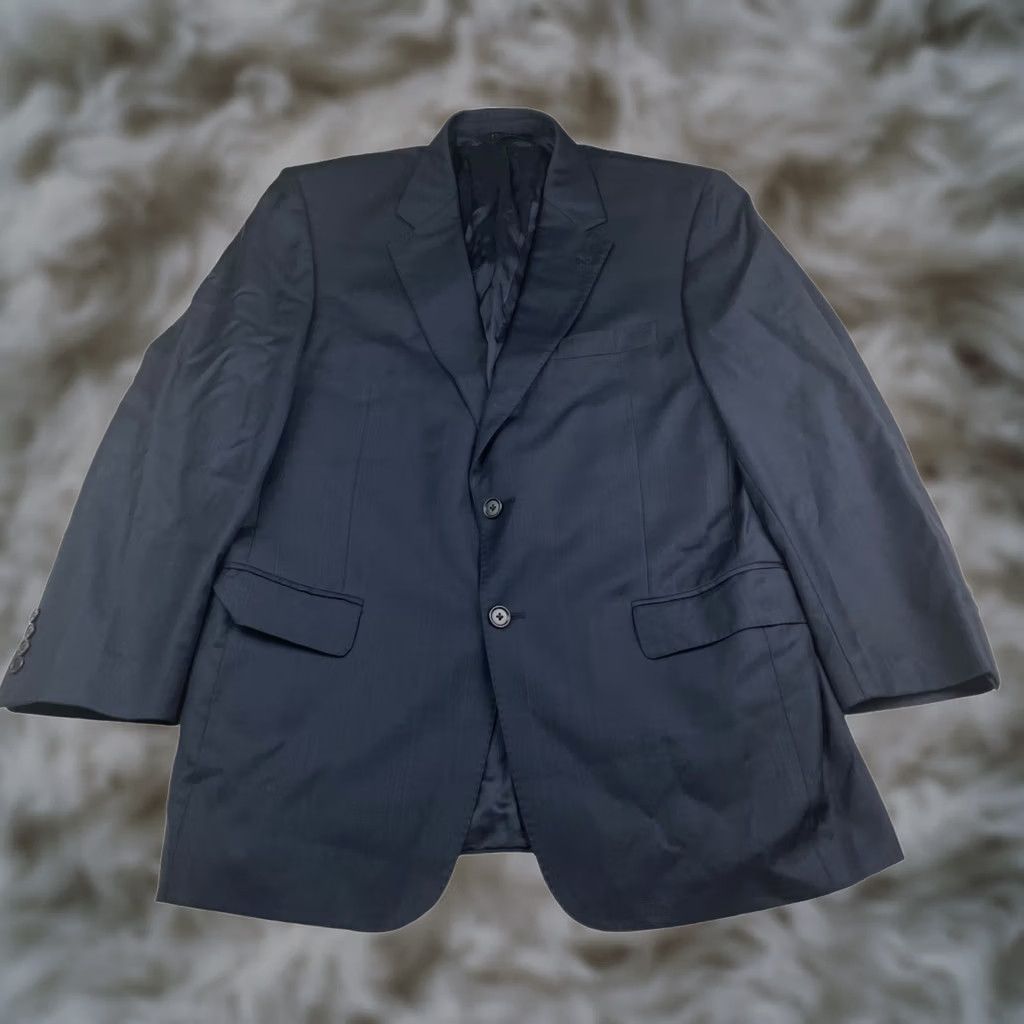 Jos. A. Bank Jos. A. Bank Blazer 100% Wool Navy Windowpane Plaid 2-Button Notch Lapel 42R Mens Coat Jacket Blazer Shirt? Size 42R - 1 Thumbnail
