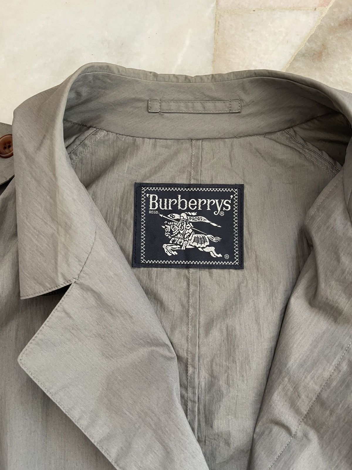 Burberry Vintage Burberry Nylon Long Coat b2 Size US L / EU 52-54 / 3 - 21 Thumbnail