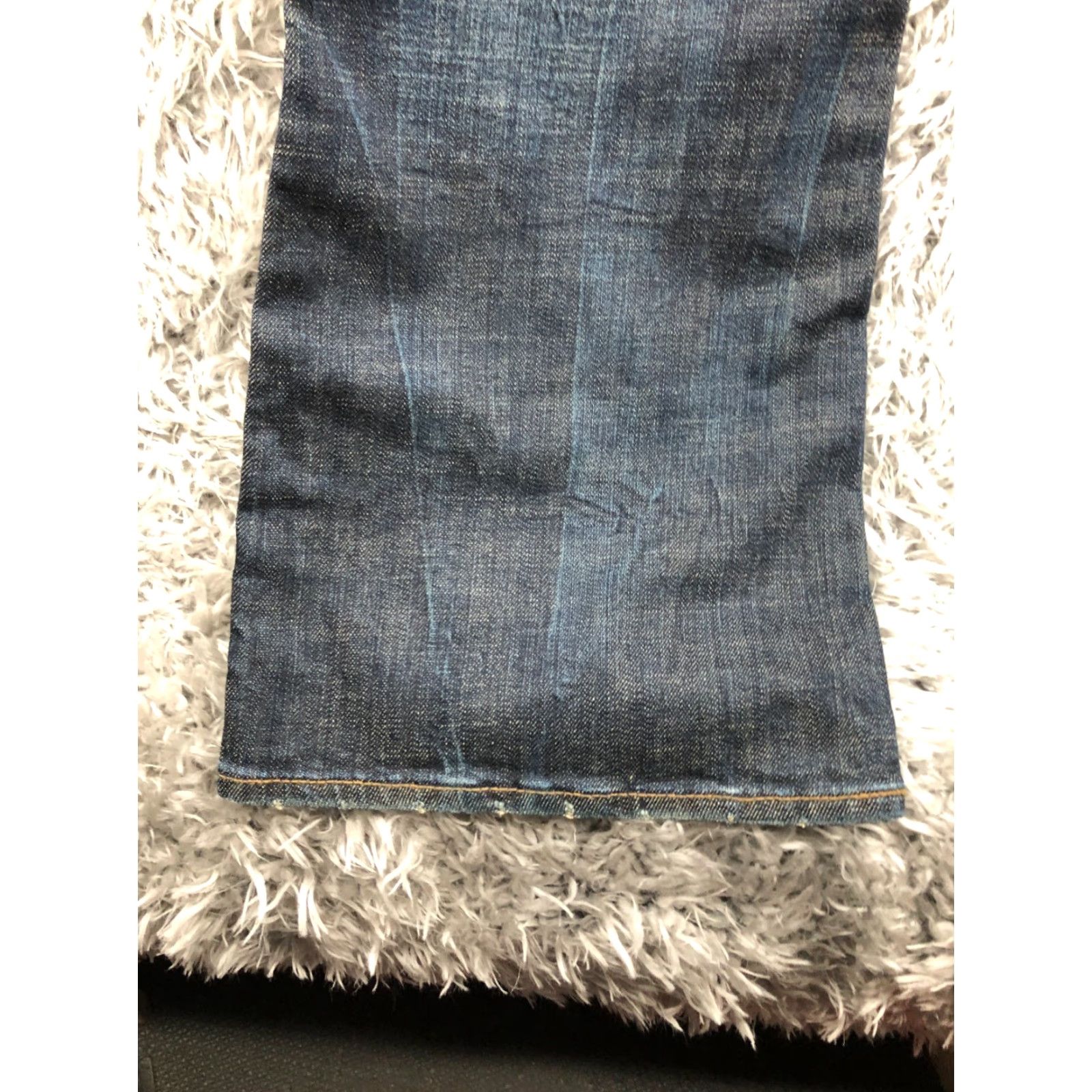 Vintage Dish Desi Boot Jeans Womens 31x34 Dark Wash Blue Size 24" / US 00 / IT 34 - 7 Thumbnail