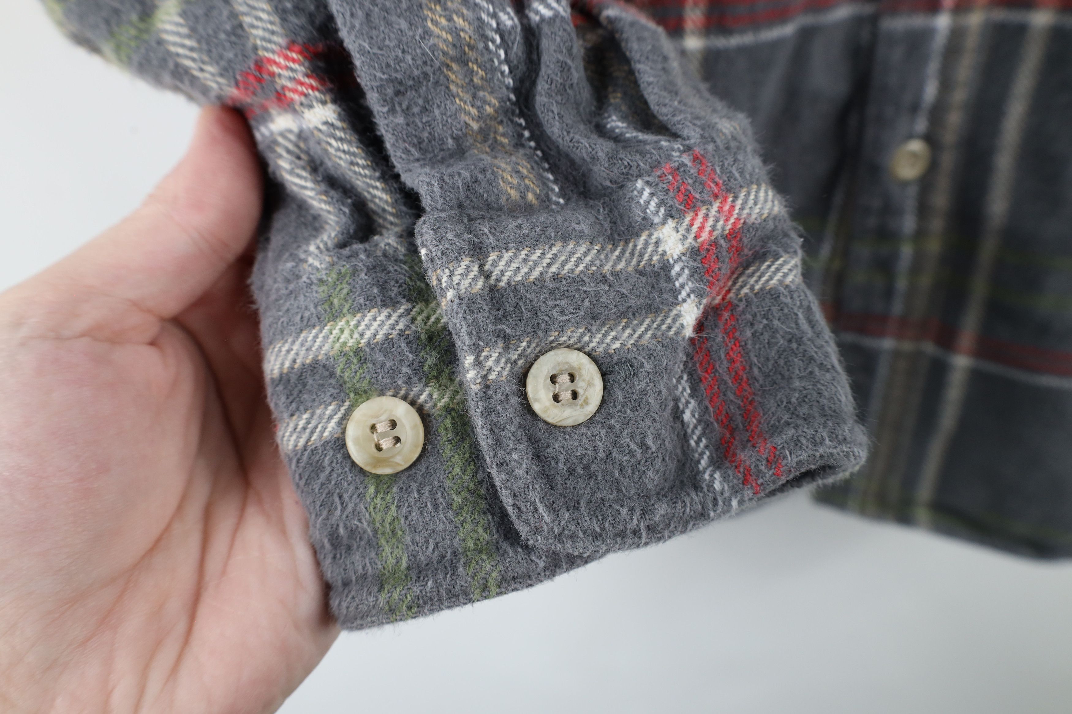 Dickies × Vintage Vintage 90s Dickies Heavy Flannel Collared Button Shirt Size US M / EU 48-50 / 2 - 5 Thumbnail