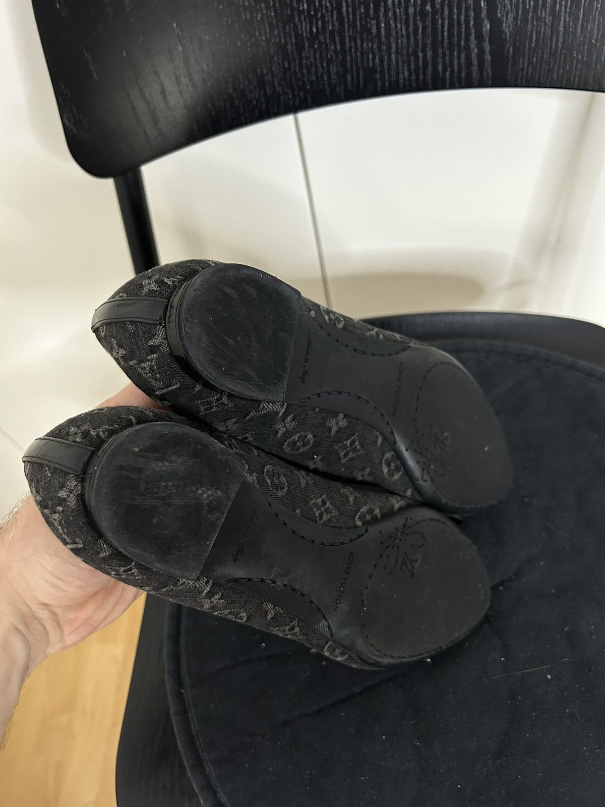 Louis Vuitton × Vintage LOUIS VUITTON BALLET FLATS SHOES Size US 6.5 / IT 36.5 - 7 Thumbnail