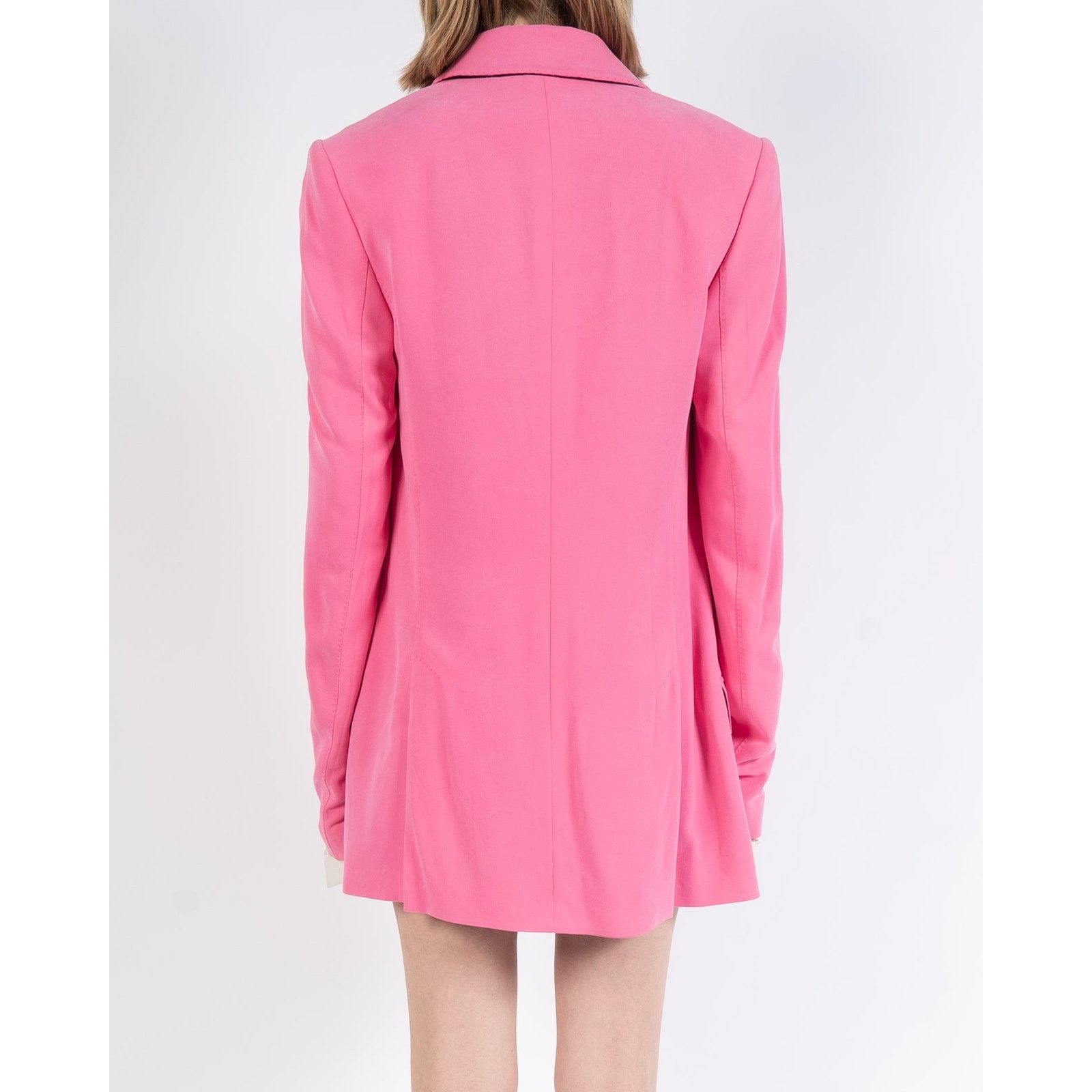 Haider Ackermann SS19 Double Breasted Blazer in Pink Viscose Size S / US 4 / IT 40 - 6 Thumbnail