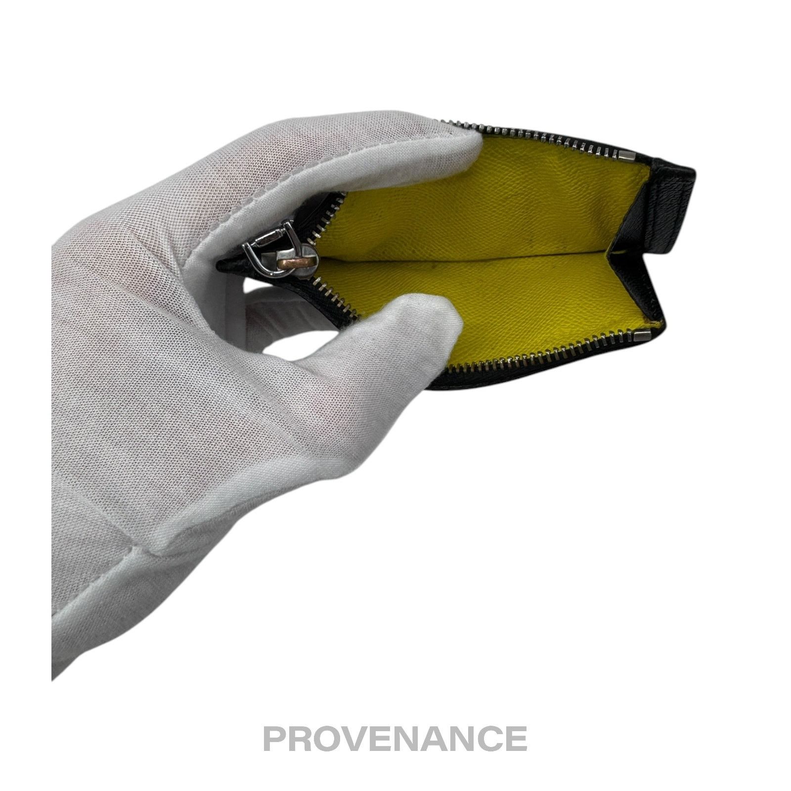 Givenchy 🔴 Givenchy Vertical Card Holder Wallet - Black Yellow Size ONE SIZE - 9 Thumbnail