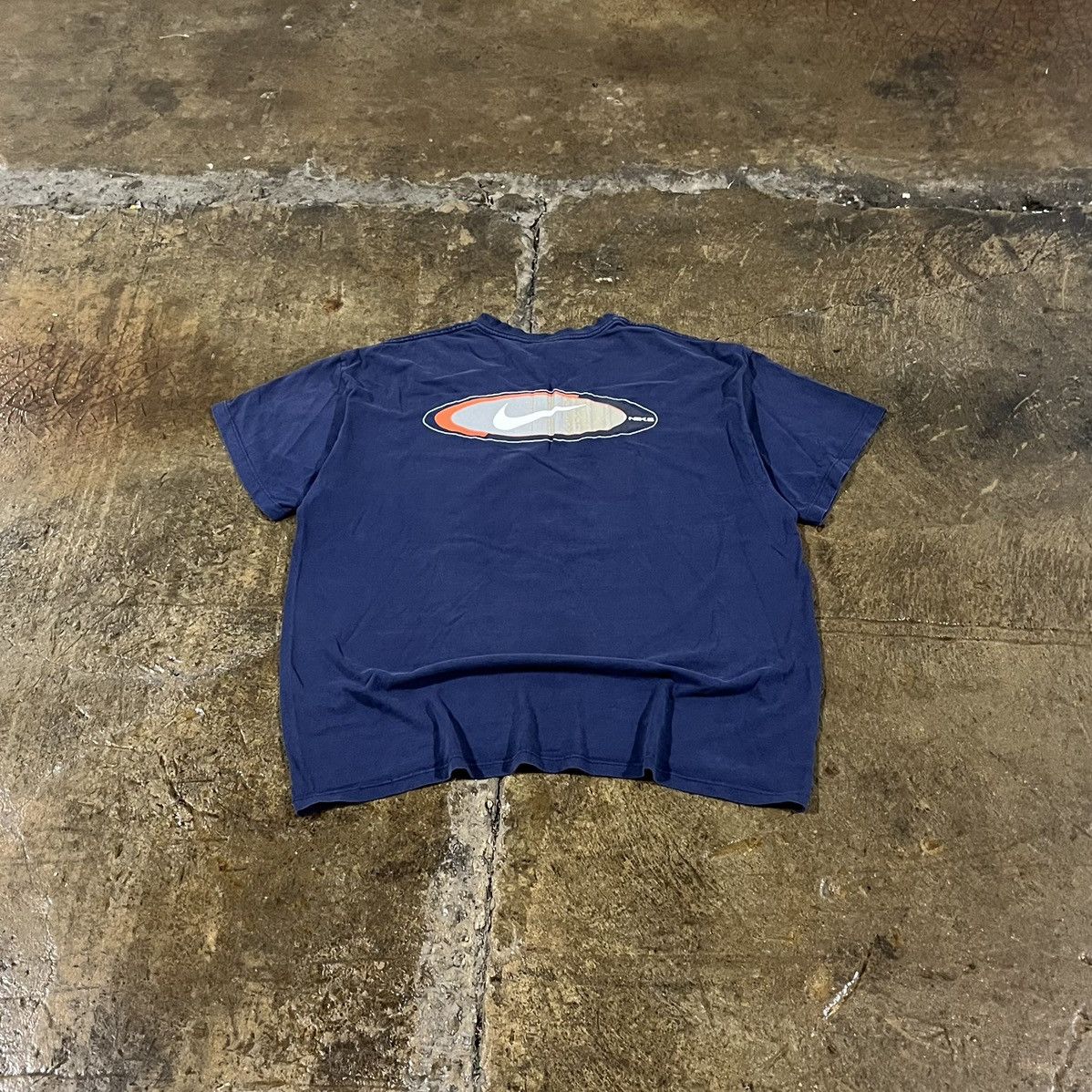 Nike × Vintage Crazy Vintage Y2K Nike Swoosh Logo Skater Style Tee Shirt Size US XL / EU 56 / 4 - 1 Thumbnail