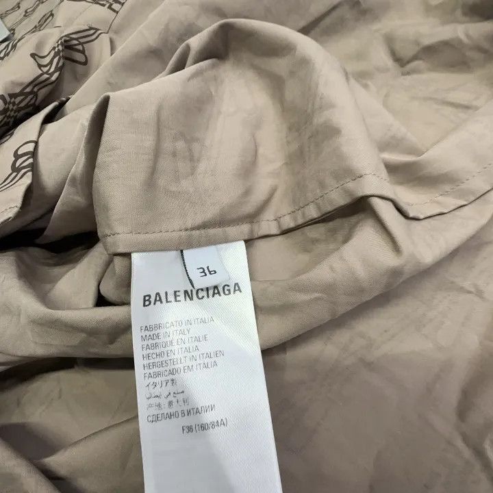 Balenciaga Balenciaga Short Sleeve Button-Up Shirt 0079-2507 Size S / US 4 / IT 40 - 6 Thumbnail