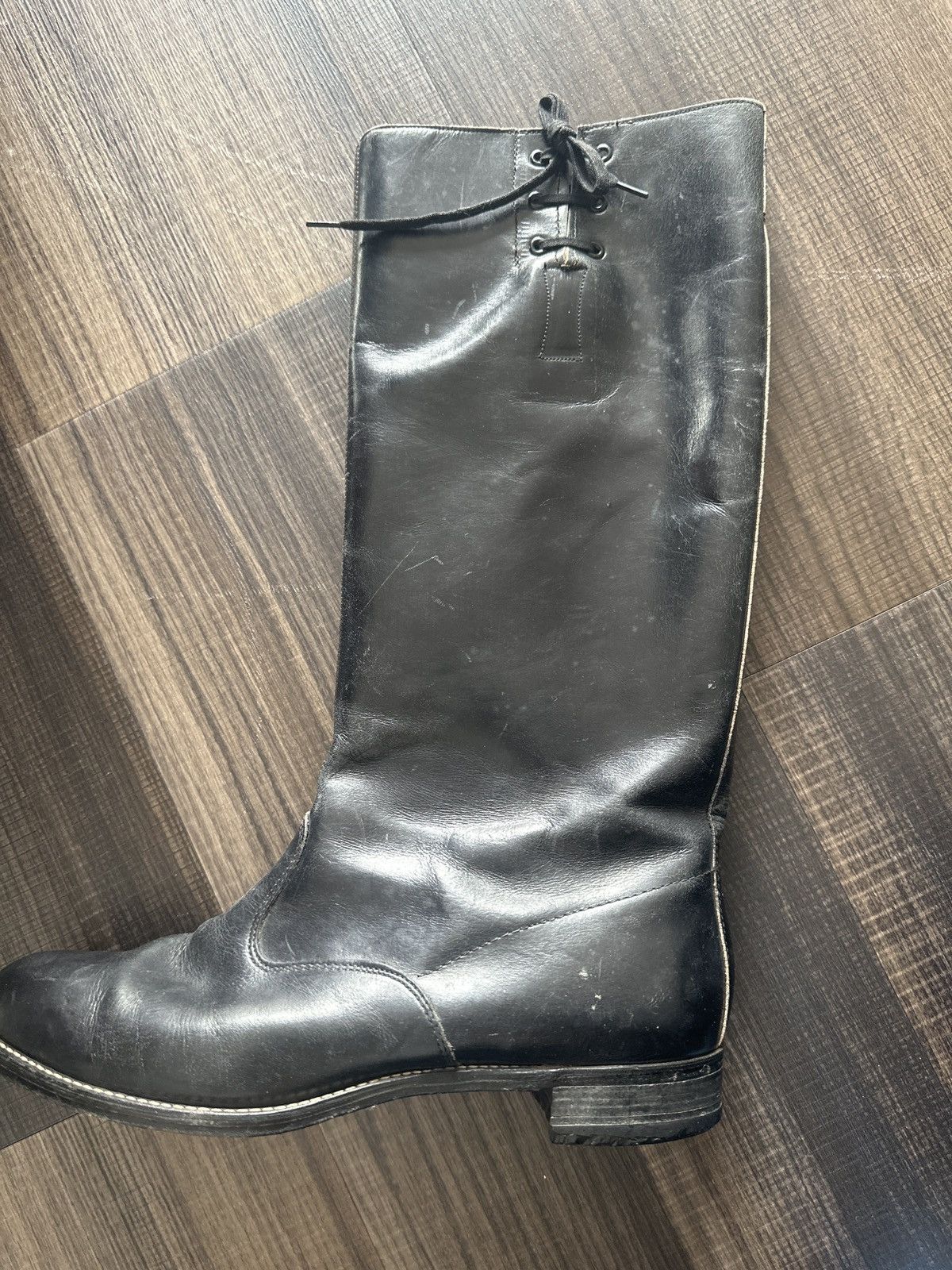 Leather × Vintage Cute Tie Leather Boot Size US 8.5 / IT 38.5 - 6 Thumbnail