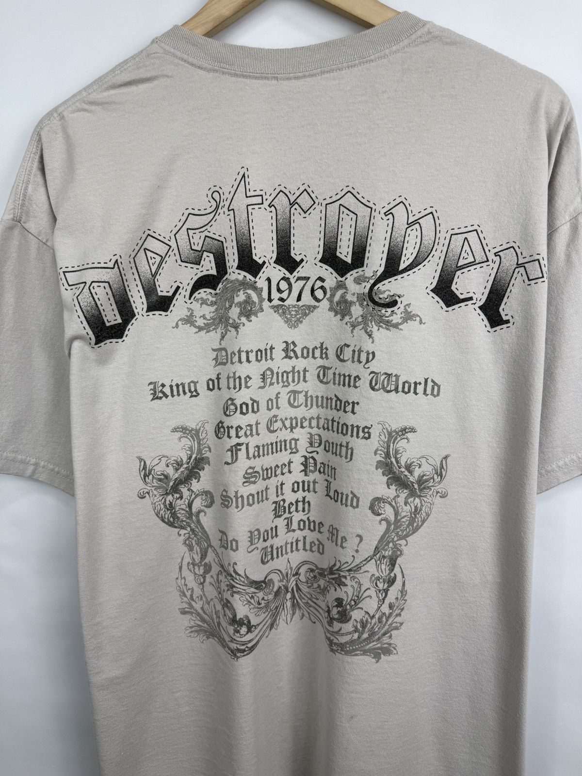 KISS 🇺🇸 Vintage Kiss Destroyer 1976 2009 T-Shirt Detroit Rock City Size US XL / EU 56 / 4 - 8 Thumbnail