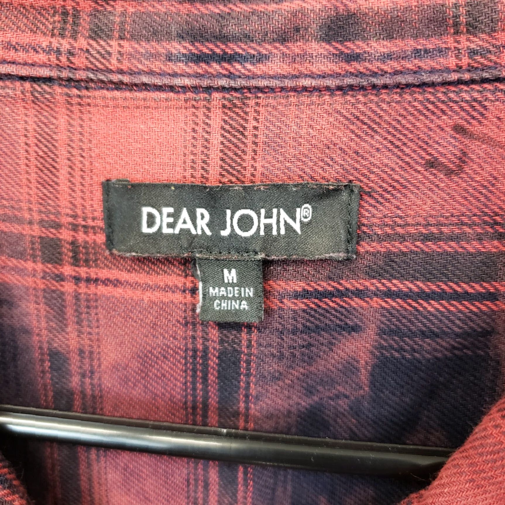 Vintage **Dear John Women's Red Plaid Button Front Medium Sleeve Shirt** User: Dear John Women's Red Plaid Button Front Medium Sleeve Shirt Size M / US 6-8 / IT 42-44 - 6 Thumbnail