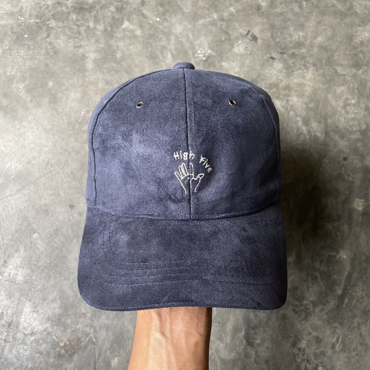 image of Designer Basiquenti Luxury Hat Hight Five in Navy, Men's