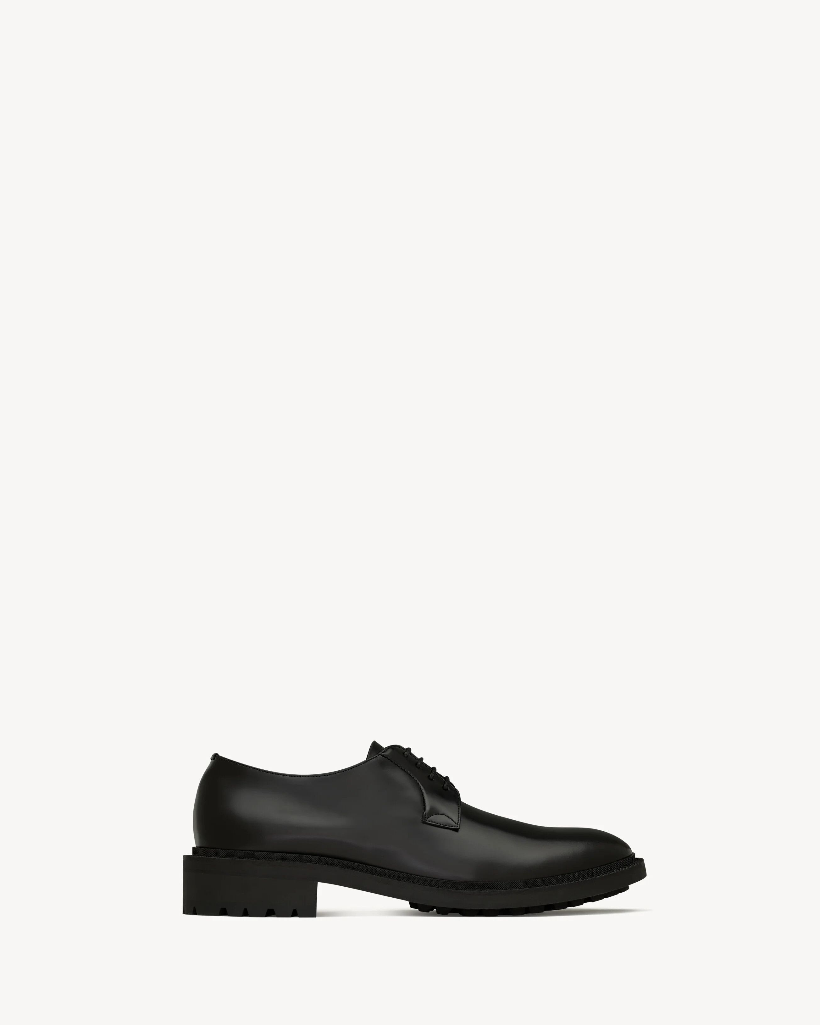 Saint Laurent Paris o1s1wg110126 819713 Antoine Derbies Shoes in Leather Black Size US 12.5 / EU 45-46 - 1 Thumbnail