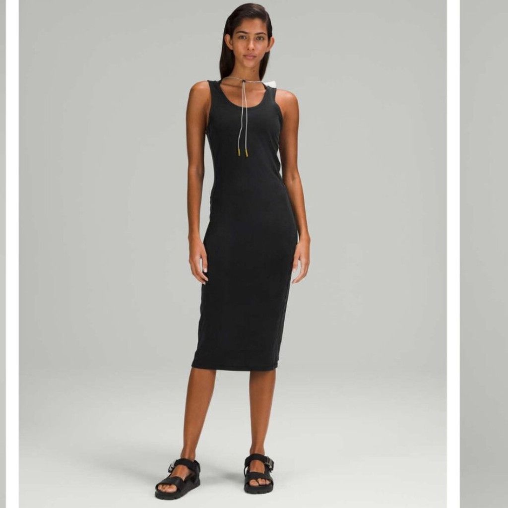 Lululemon Lululemon Lab Black Tank Midi Dress Size S/4 Size S / US 4 / IT 40 - 1 Thumbnail