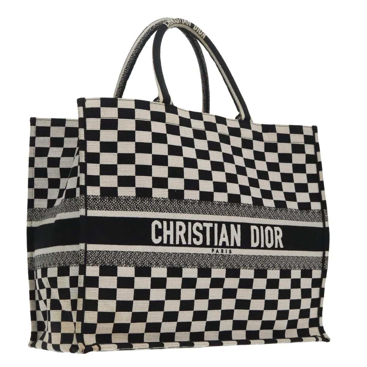 Dior Book Tote White Canvas Tote Bag (Pre-Owned) Size ONE SIZE - 1 Thumbnail