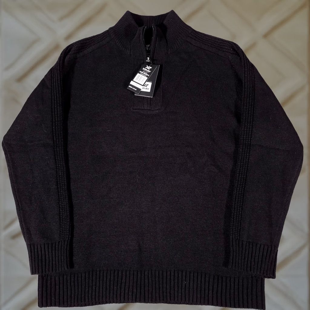 Oakley × Vintage OAKLEY Sweater Knit Vintage 90s Mock Neck hoodie