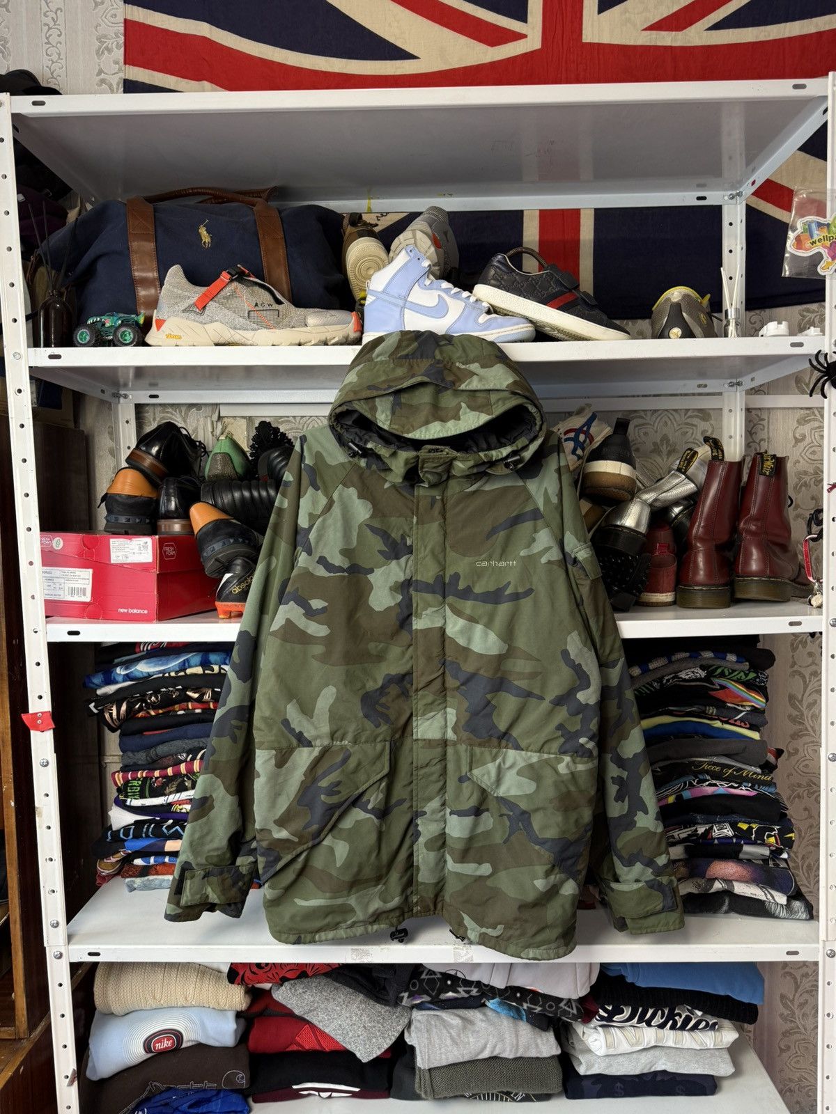 Carhartt Vintage: Carhartt Wax Camo Jacket Y2K Size US S / EU 44-46 / 1 - 1 Thumbnail