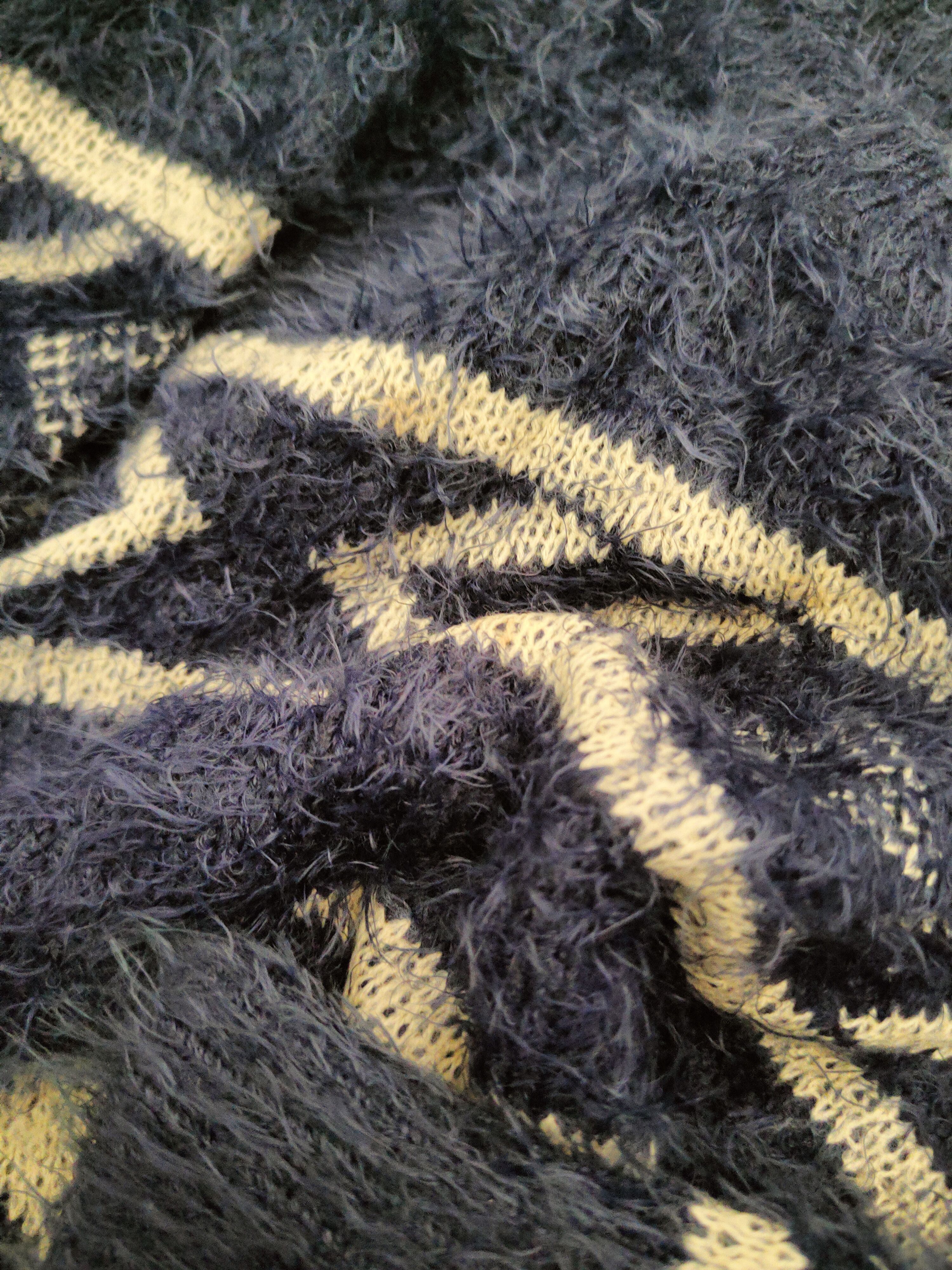 Japanese Brand DL Revo Navy Fur Mohair shaggy Knitwear Sweatshirts #46-386 Size US S / EU 44-46 / 1 - 10 Thumbnail
