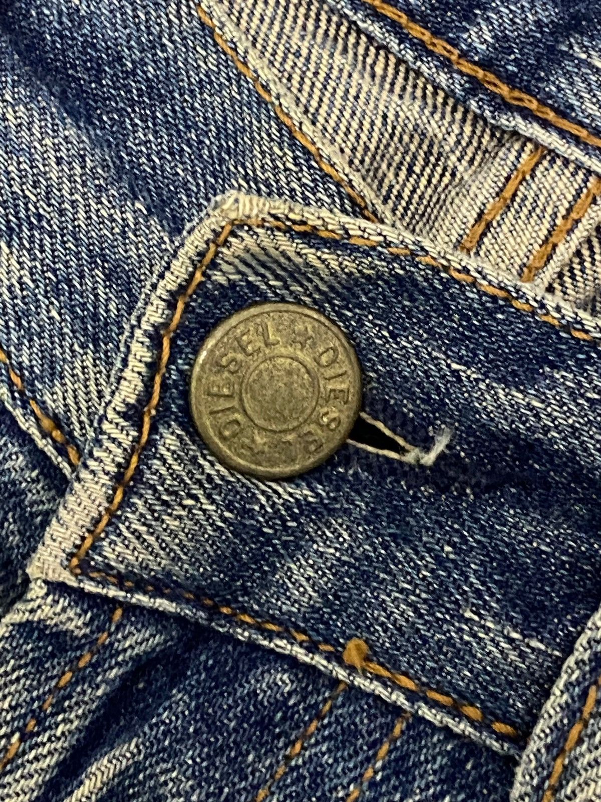 14th Addiction × Diesel Diesel Industry Denim Division Yellow Mud Washed Dirty Size US 29 - 14 Thumbnail