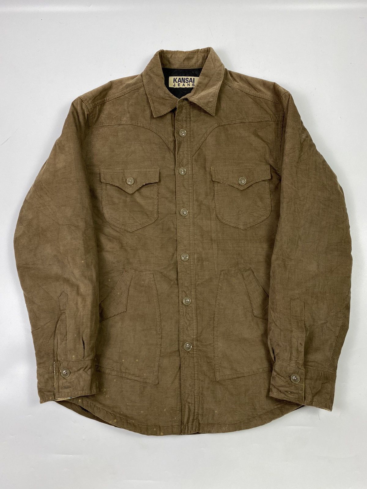Japanese Brand Kansai yamamoto corduroy brown jacket Size US L / EU 52-54 / 3 - 9 Thumbnail