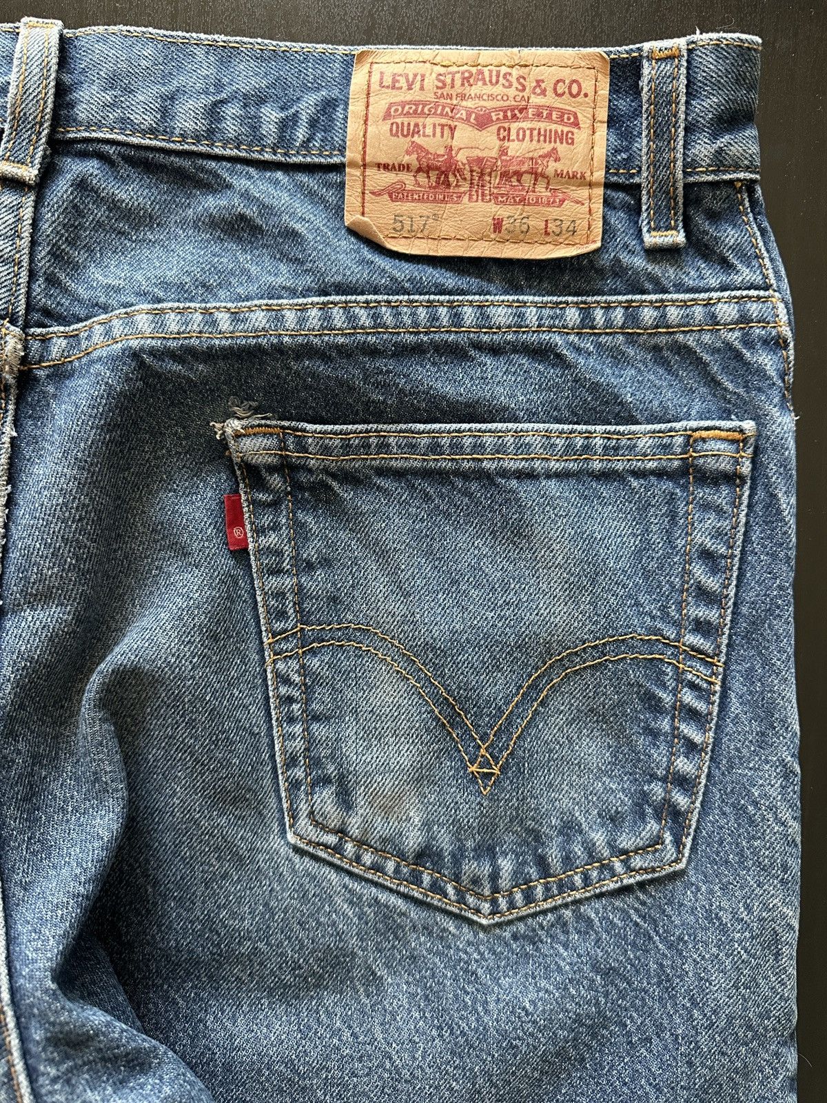 Levi's Levi’s 517 Bootcut Jeans – Made in Mexico – W36 L34 Size US 36 / EU 52 - 8 Thumbnail