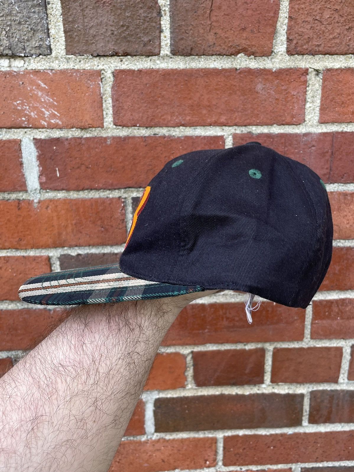 Vintage 1994 Six Flags Looney Tunes Bugs Bunny Plaid Brim Snapback Size ONE SIZE - 6 Thumbnail
